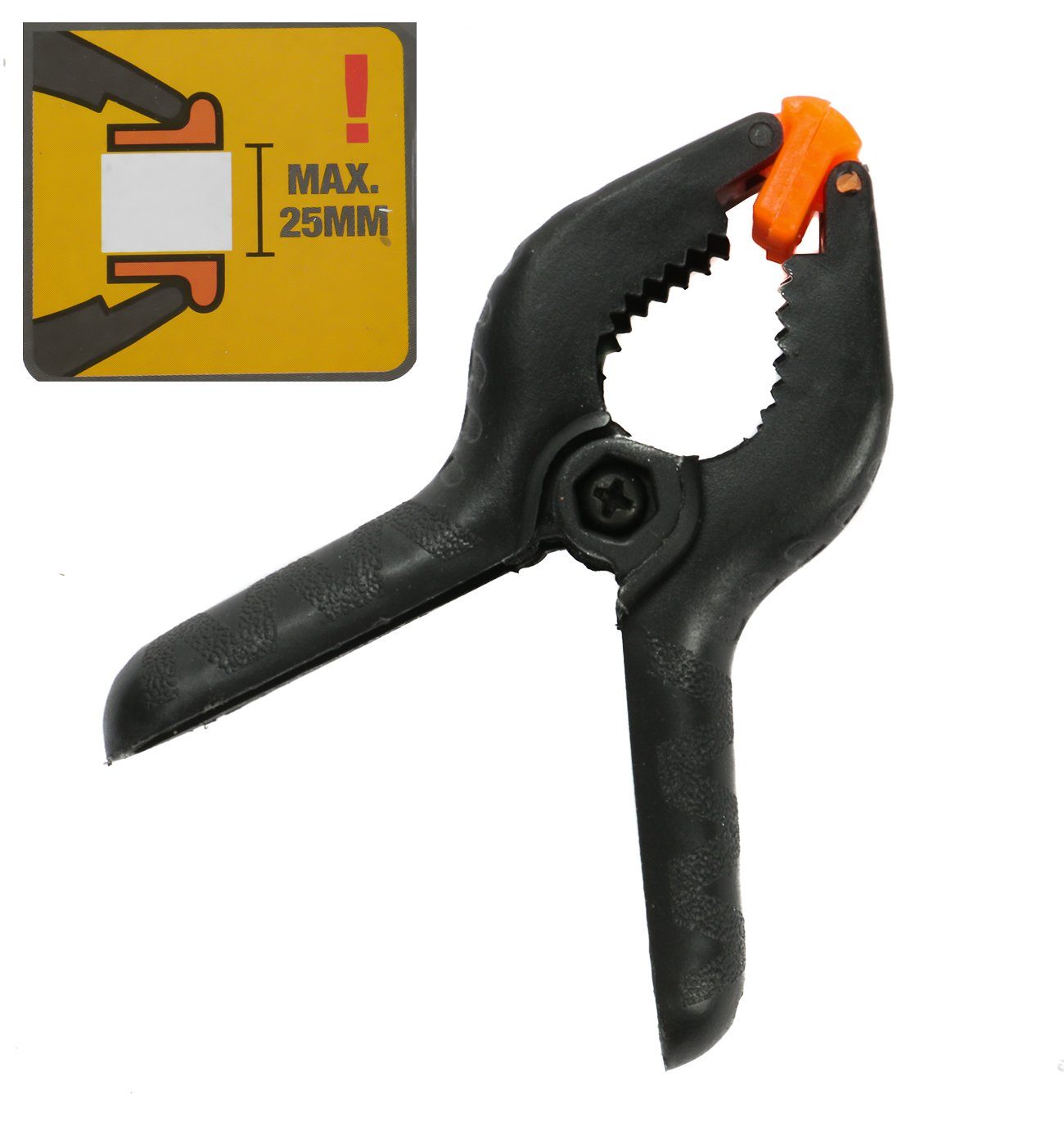 Bubble-Store Klemmzwinge Leimzwinge Federklemmen Set, (Leimzwinge Spannzwingen flexibel einsetzbar, 4 St), Klemmzwingen Spannweite max. 25 mm