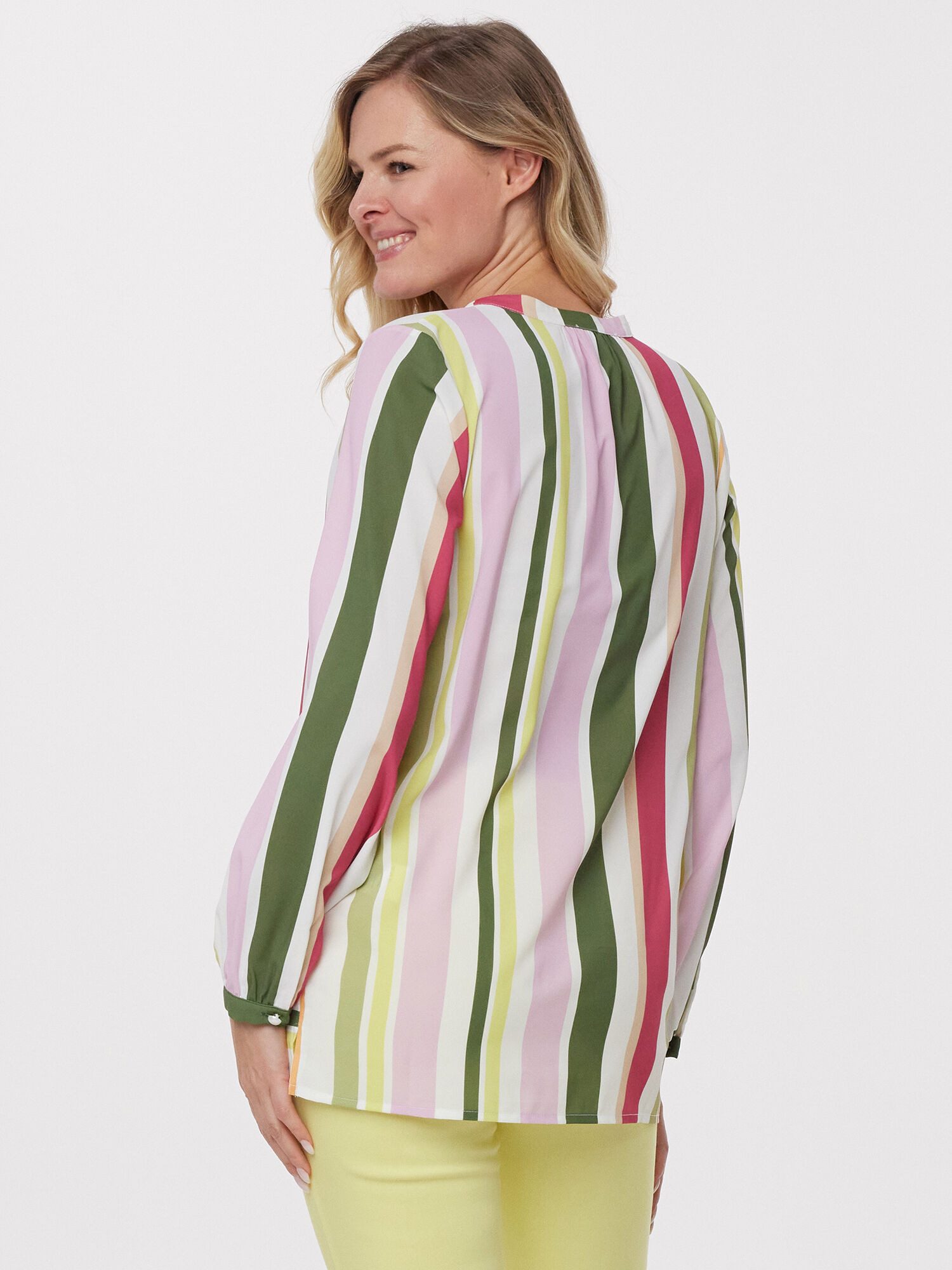 MIALUSSO Blusenshirt Langarmshirt im Streifendesign günstig online kaufen