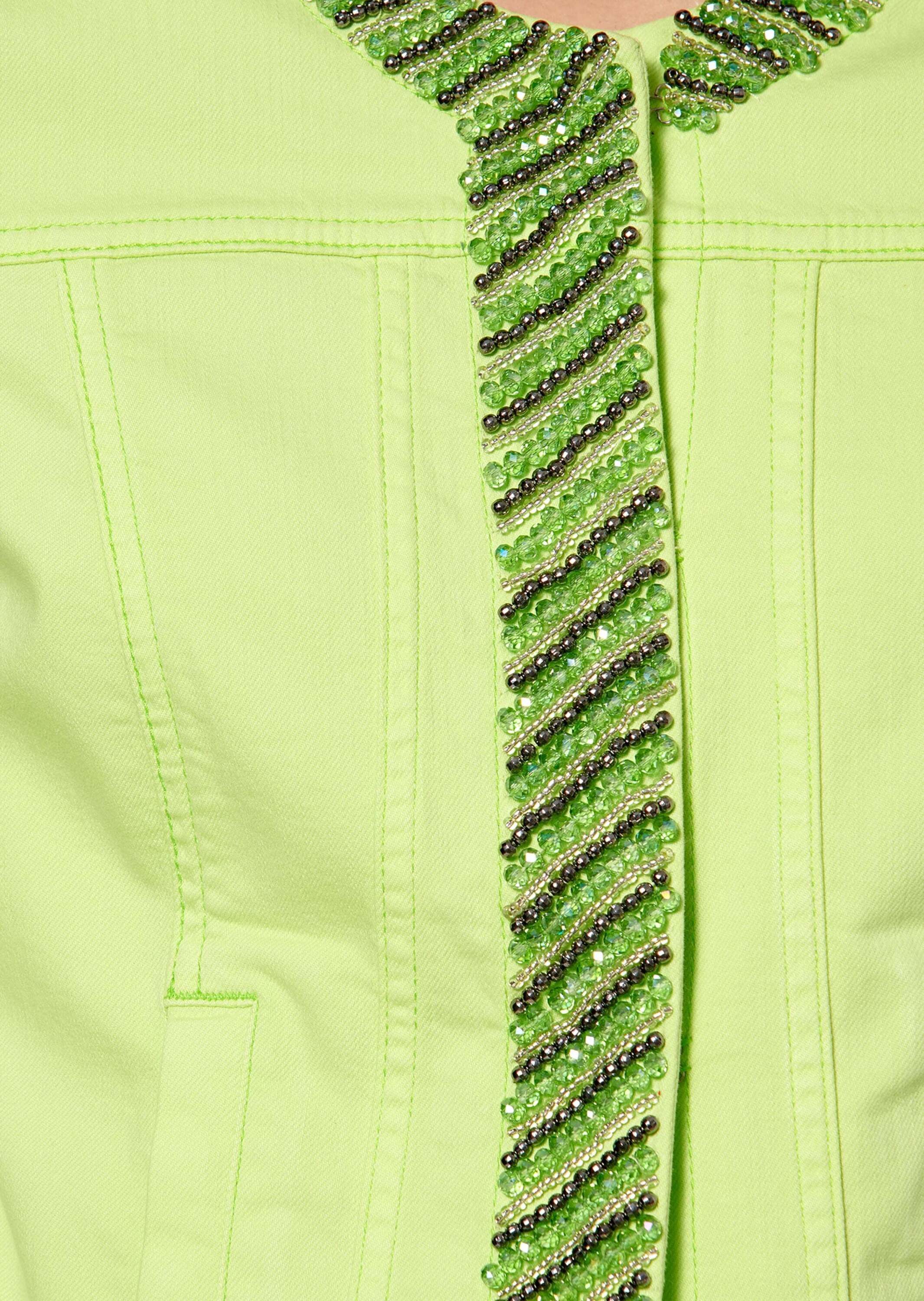 MADELEINE Jeansjacke Jeansjacke mit Schmucksteinen