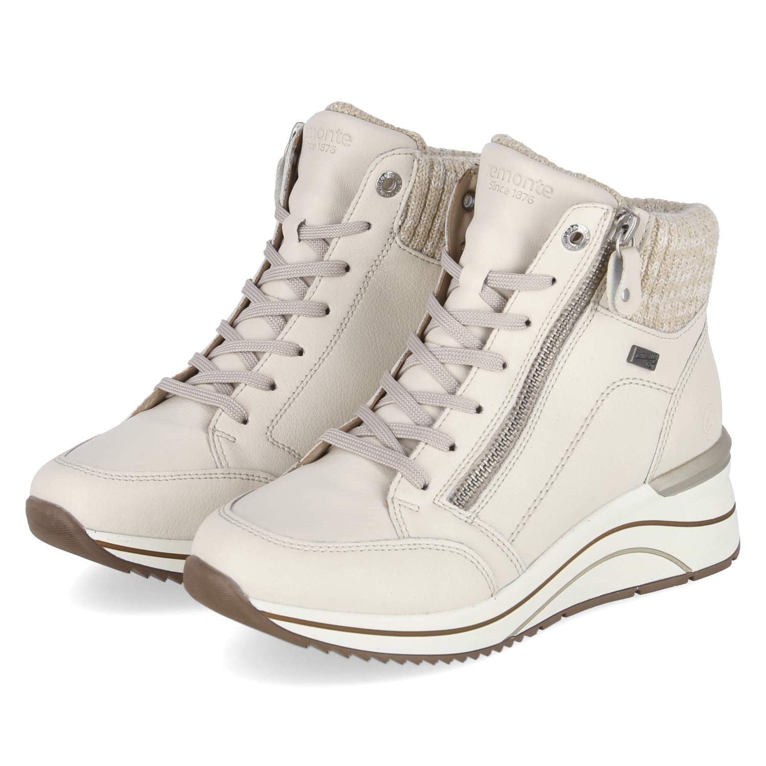 Remonte Remonte Sneaker High D0T77-60 Damen Leder & Textil beige Winterstiefel