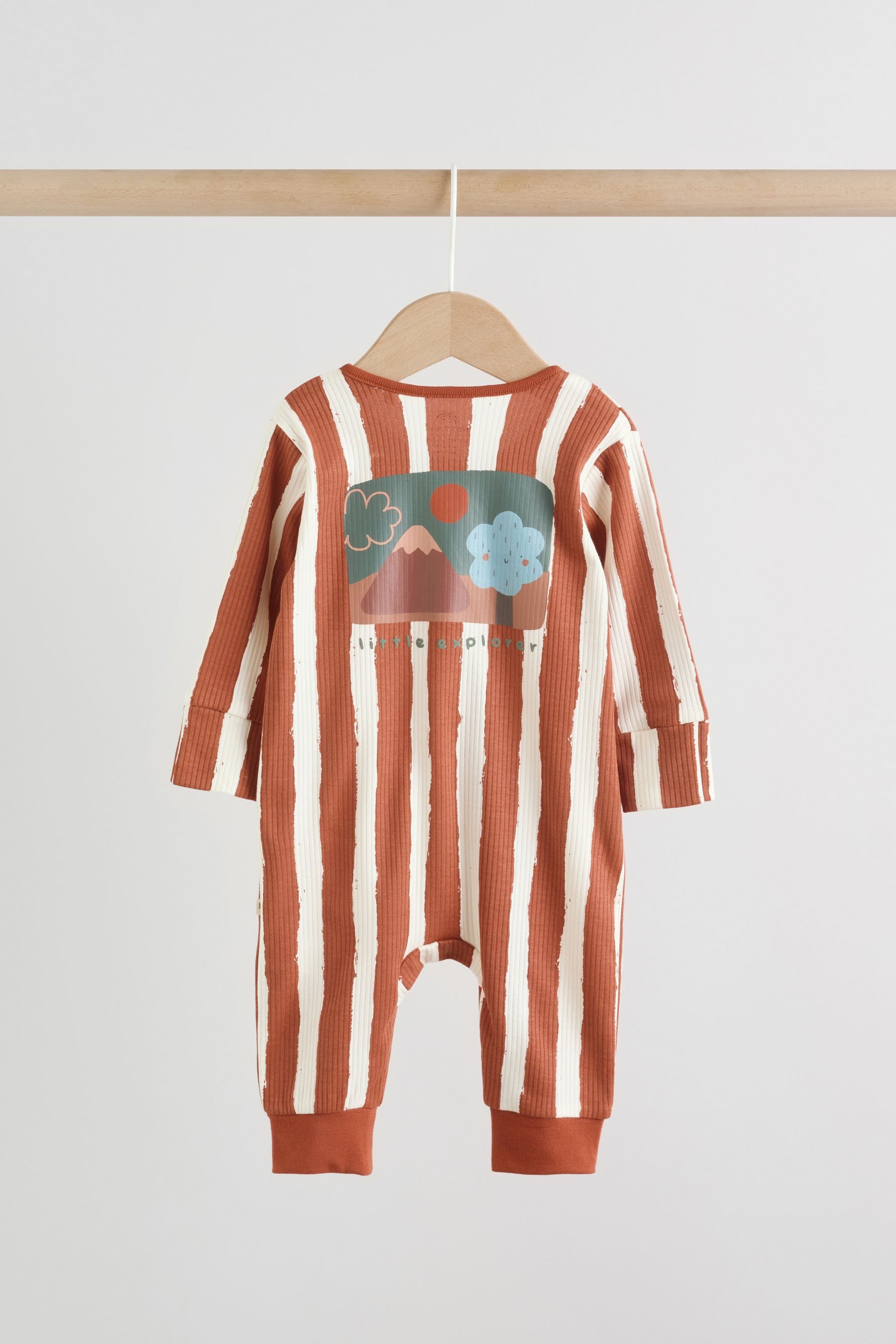 Next Schlafoverall Woodland Baby Schlafanzüge, 3er Pack (3-tlg)