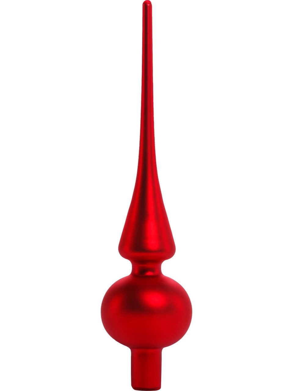 Christbaumschmuck TrendLine Christbaumspitze aus Glas 26 cm rot