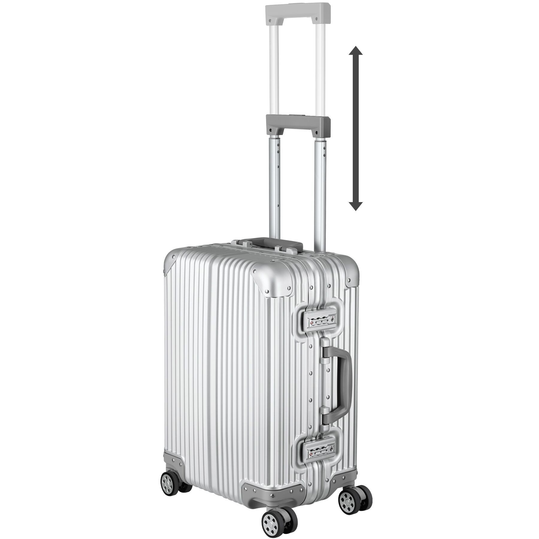 tectake Trolley Bordtrolley, 4 Rollen, eloxierte Aluminiumlegierung günstig online kaufen