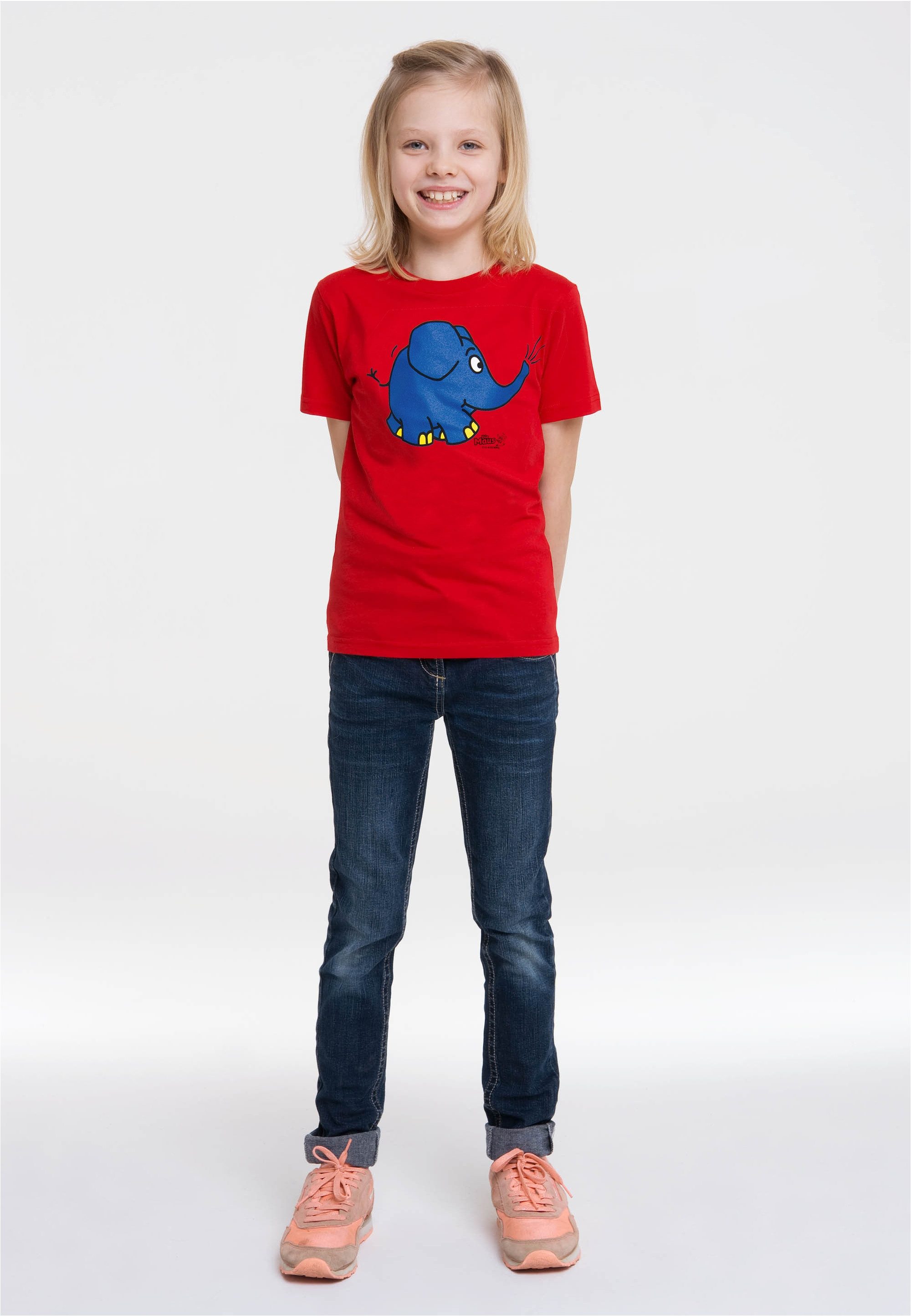 LOGOSHIRT T-Shirt Sendung mit der Maus - Elefant Törö mit coolem Print