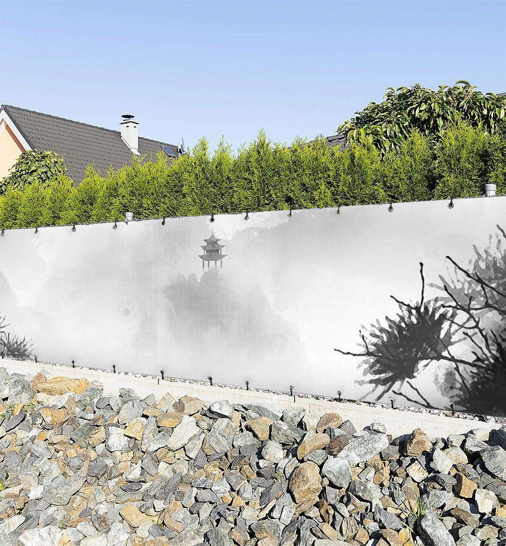 Sichtschutzzaunmatten Zaunbanner Asiatische Landschaft Sichtschutz Garten Zaun