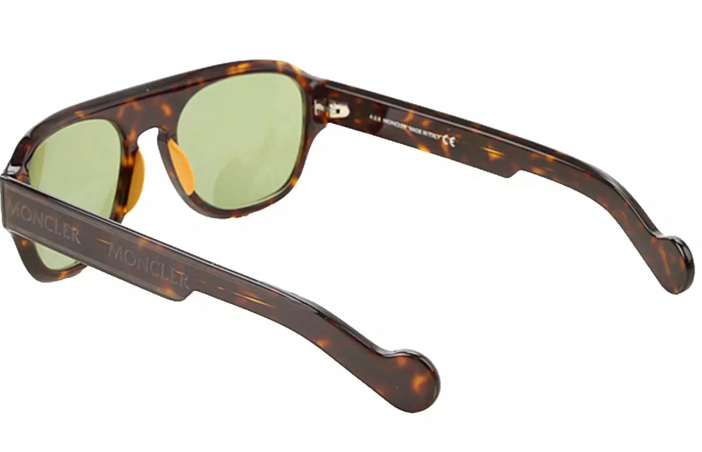 MONCLER Sonnenbrille Acetate ML0096 Brille Havana Geliefert mit einem offiziellen Moncler-Etui im "Pufferjacke"-Design
