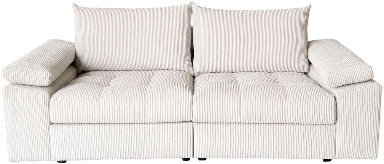 OTTO home Big-Sofa Soft&Cosy Pik XL, B: 246 cm, Mega Sofa in Cord, Lounge-Komfort mit edler Sitzsteppung, Federkern – Bild 2 von 5