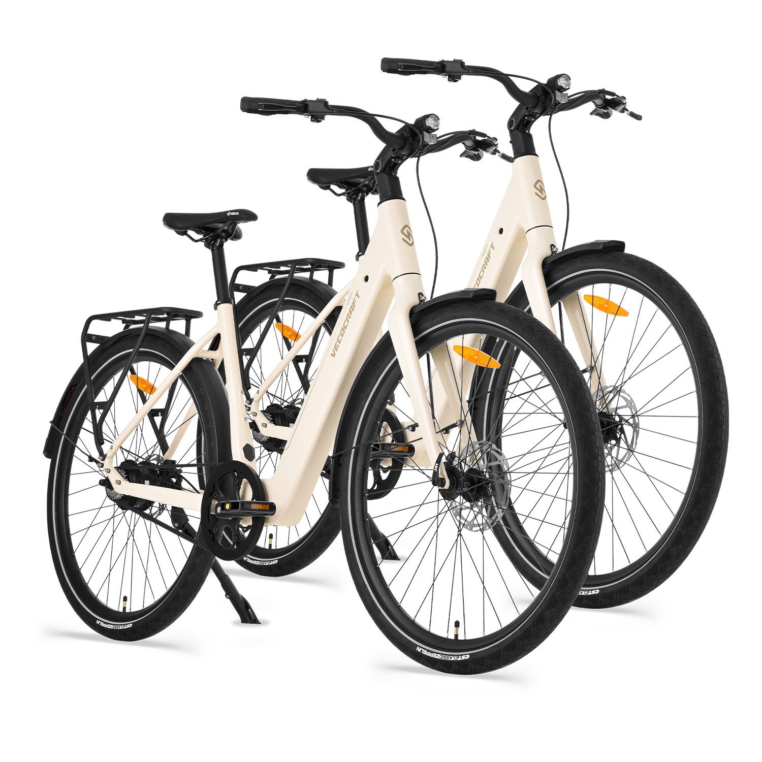 VECOCRAFT E-Bike Cityrad LUNA 1.0 Zwei Einheiten 360Wh 28 zoll e bike damen Riemenantrieb, 1 Gang, Heckmotor, 360 Wh