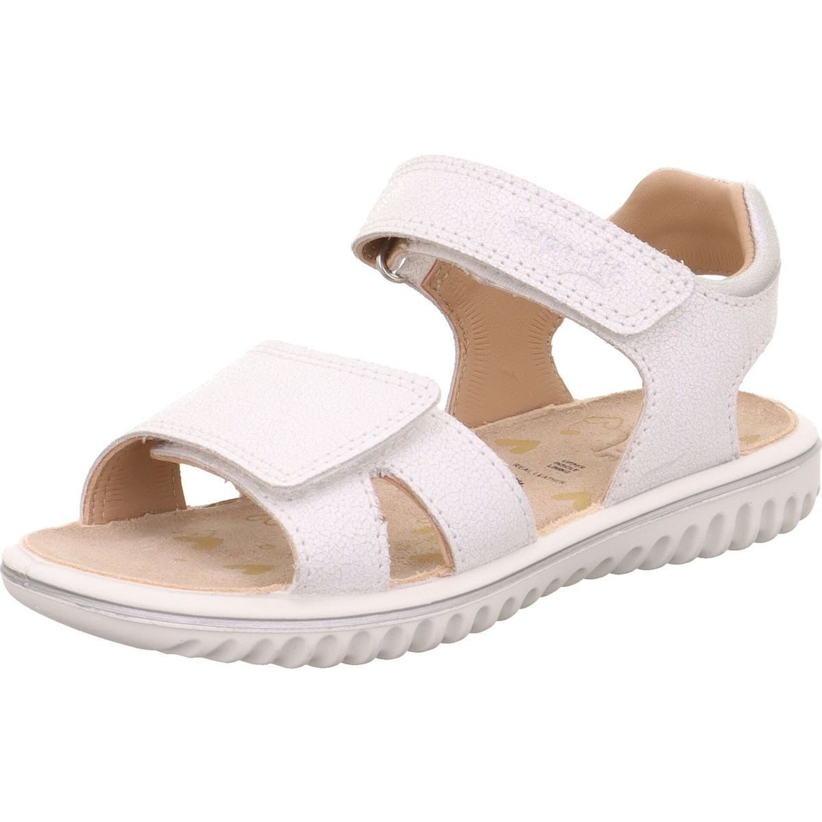Superfit Sparkle Outdoorsandale Leichte und flexible Mädchensandale aus Veloursleder mit