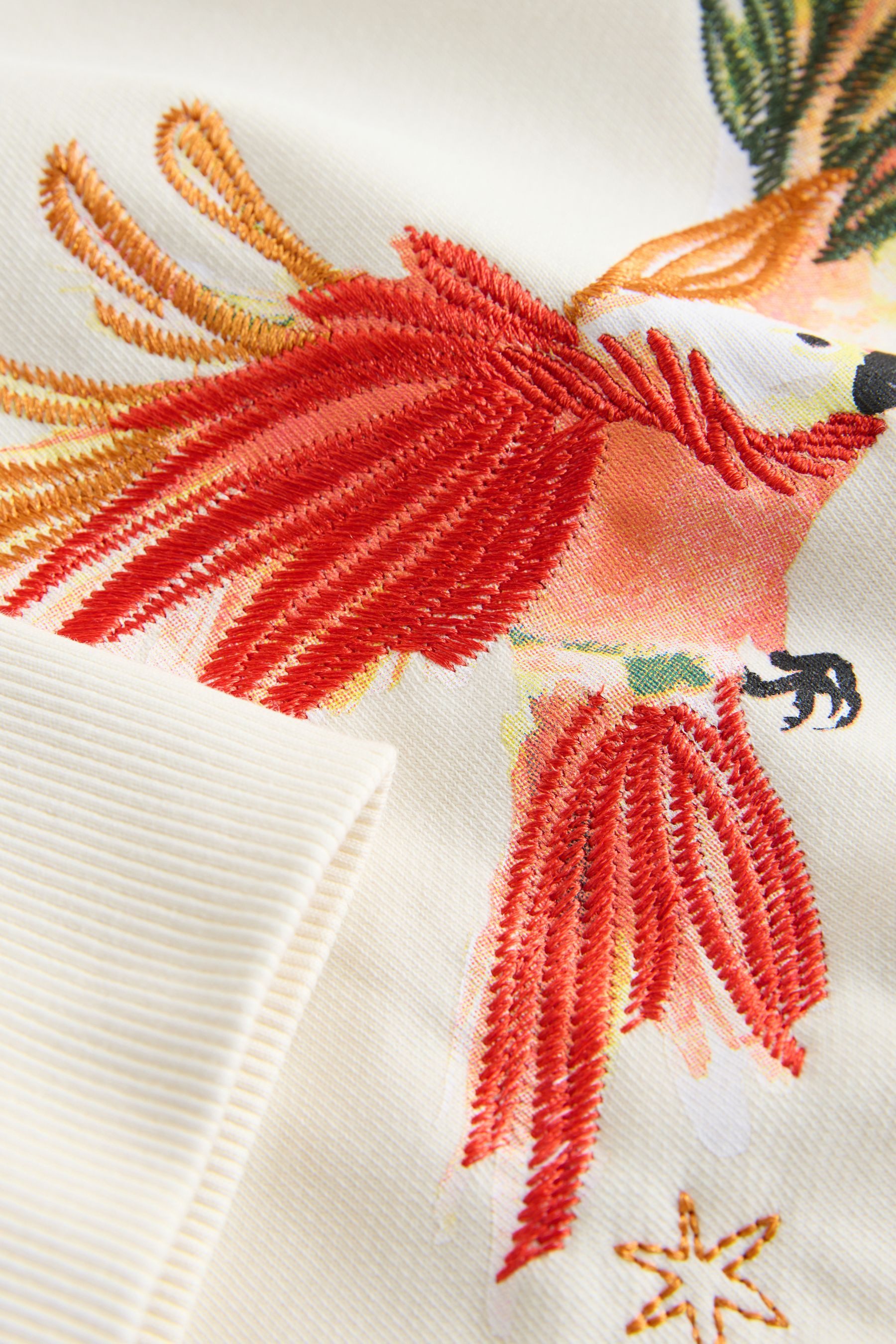 Next Sweater Sweatshirt mit Stickerei (1-tlg)
