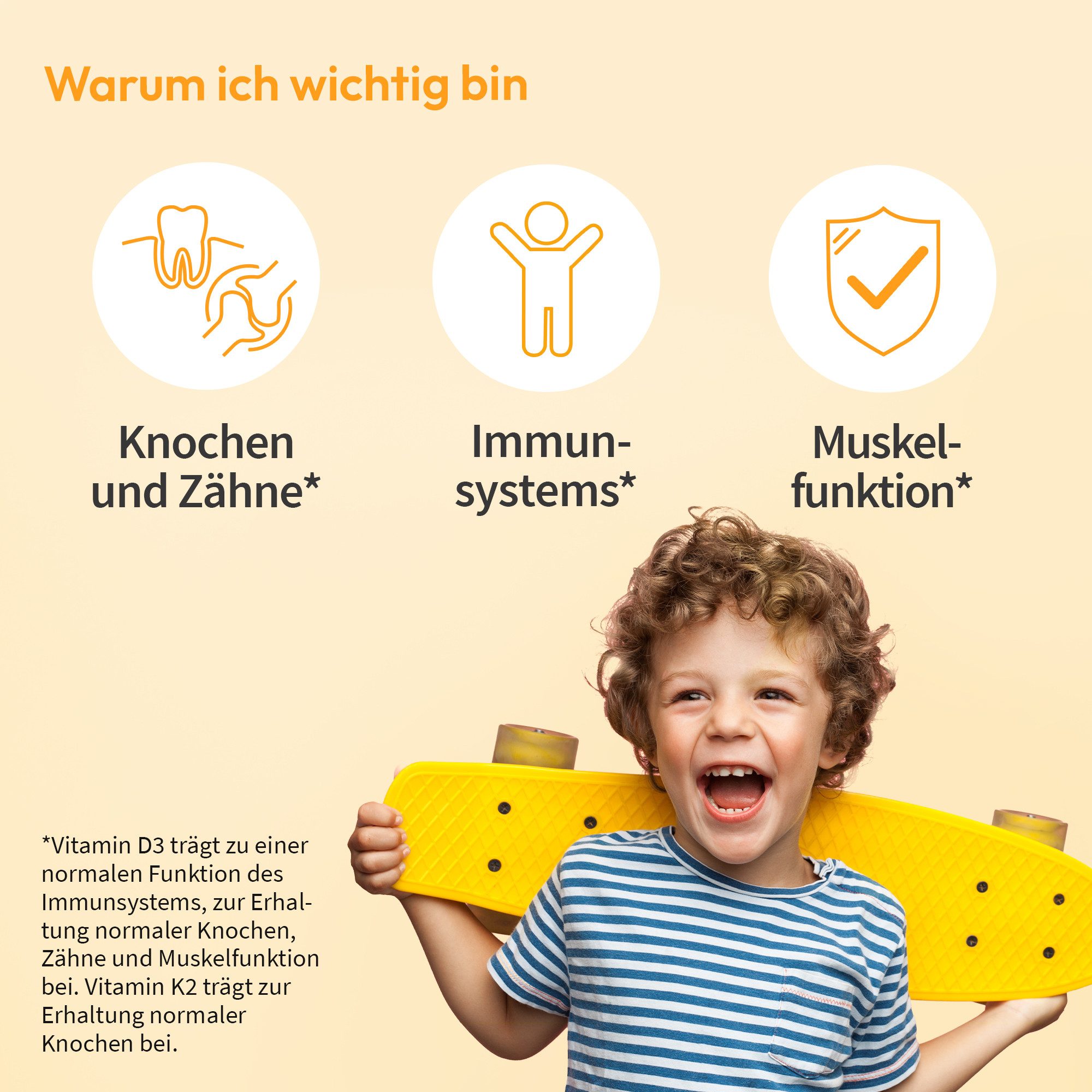 kindgesund Vitamin D3+K2 für Kinder mit Omega-3 - WHITE OMEGA® Kids Kapseln