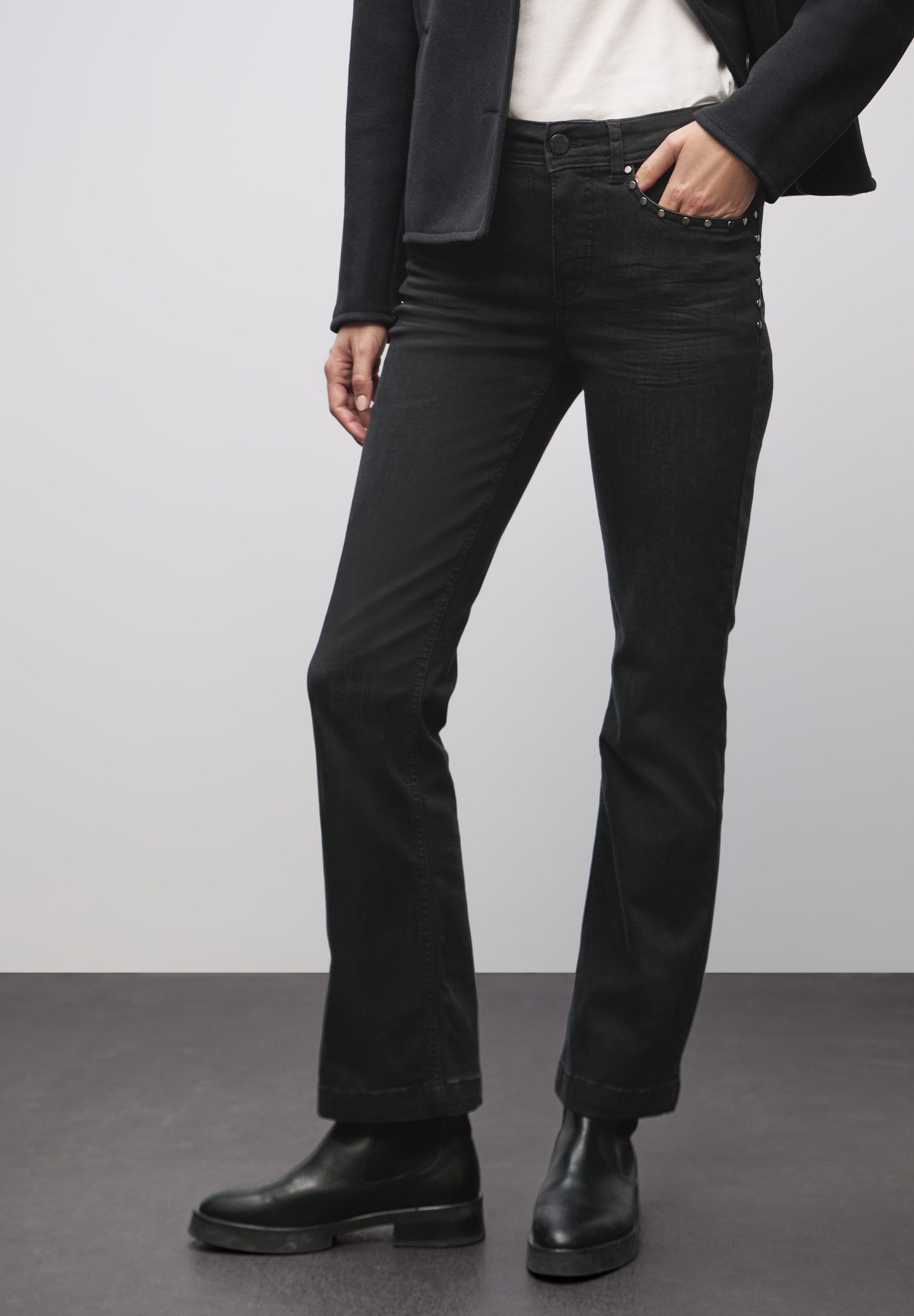 STREET ONE Slim-fit-Jeans mit Nieten günstig online kaufen