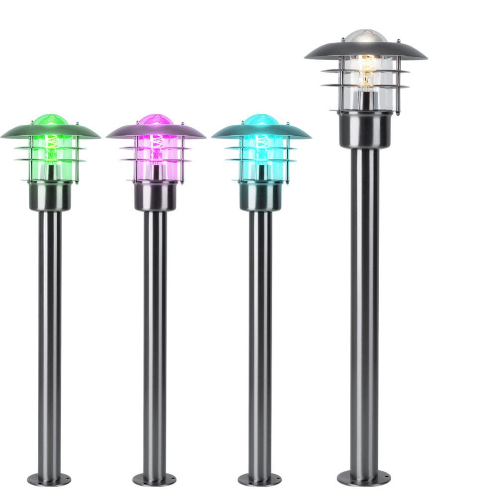 etc-shop Außen-Stehlampe, Leuchtmittel inklusive, Warmweiß, RGB günstig online kaufen