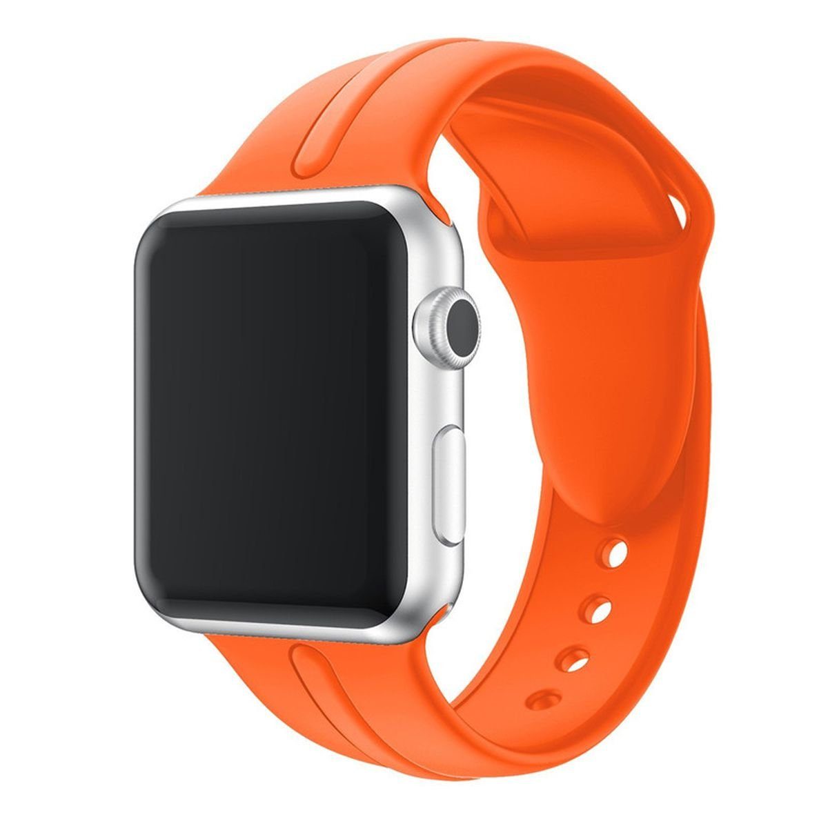 CoverKingz Smartwatch-Armband Sportarmband für Apple Watch 41/40/38mm Silikon Armband Series, Ersatz Austausch Silikonarmband Apple Watch Serie 9/8/7/6/SE/5/4/3/2/1