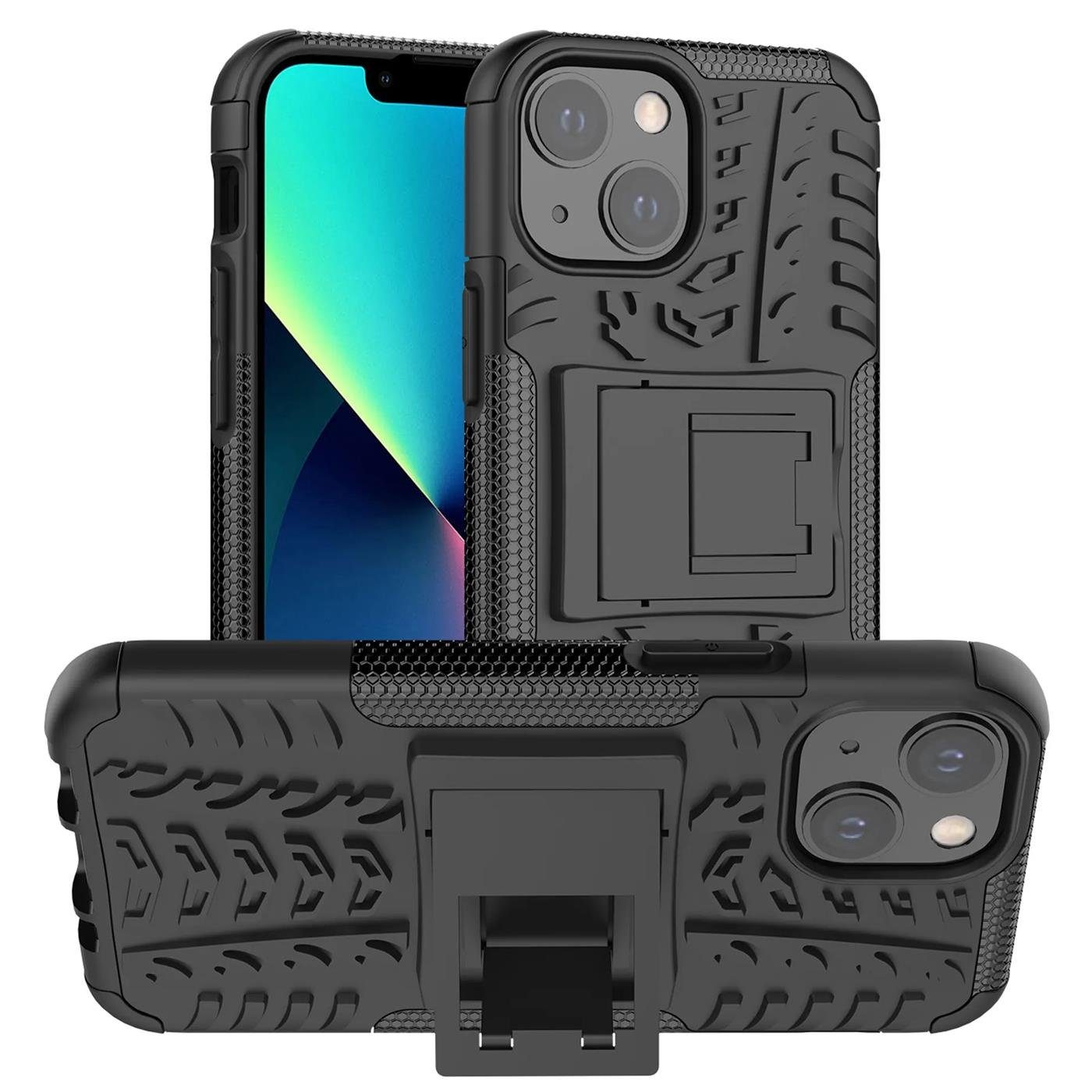 CoolGadget Handyhülle Outdoor Case Hybrid Cover für Apple iPhone 14 6,1 Zoll, Schutzhülle extrem robust Panzer Handy Case für iPhone 14 Hülle