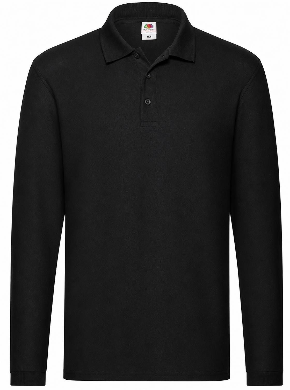 Fruit of the Loom Langarm-Poloshirt Herren Premium Long Sleeve Poloshirt