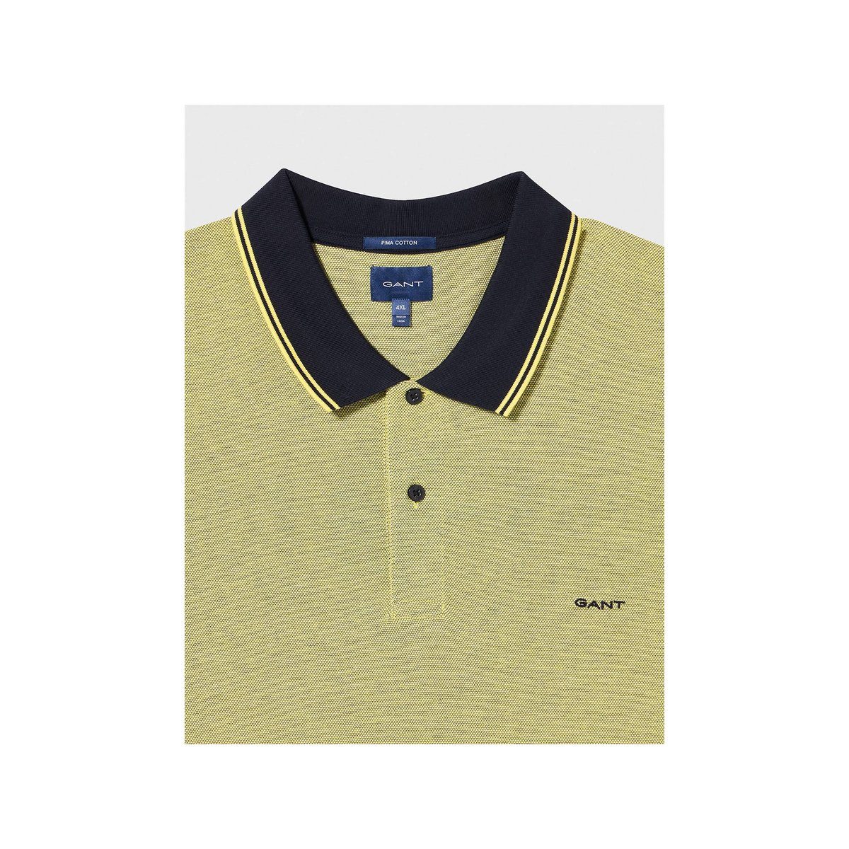 Gant Poloshirt gelb fit (1-tlg) regular