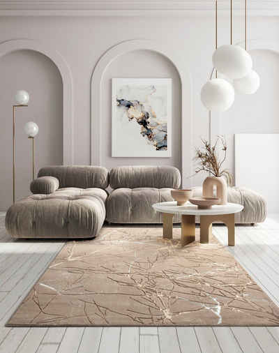 Teppich Creation 50055, merinos, rechteckig, Höhe: 10 mm, elegant, glänzend, Kurzflor, Indoor, pflegeleicht, robust