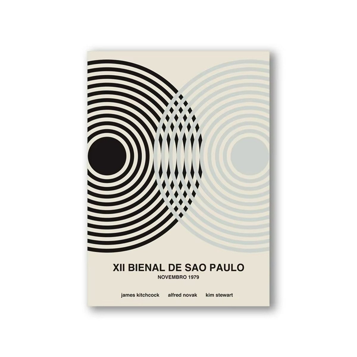 TPFLiving Kunstdruck (OHNE RAHMEN) Poster - Leinwand - Wandbild, Bauhaus Nordische Ästhetik Moderne Abstrakte Architektur Leinwand (Leinwandbild XXL), Farben: Gelb, Orange, Blau, Grau, Rot, Schwarz -Größe: 50x70cm