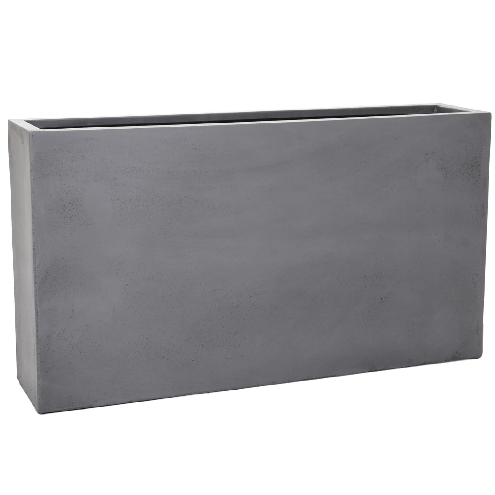 VIVANNO Pflanzkübel Fiberglas ELEMENTO SLIM Kasten - Grau Matt (1 St), 90x20x50 cm