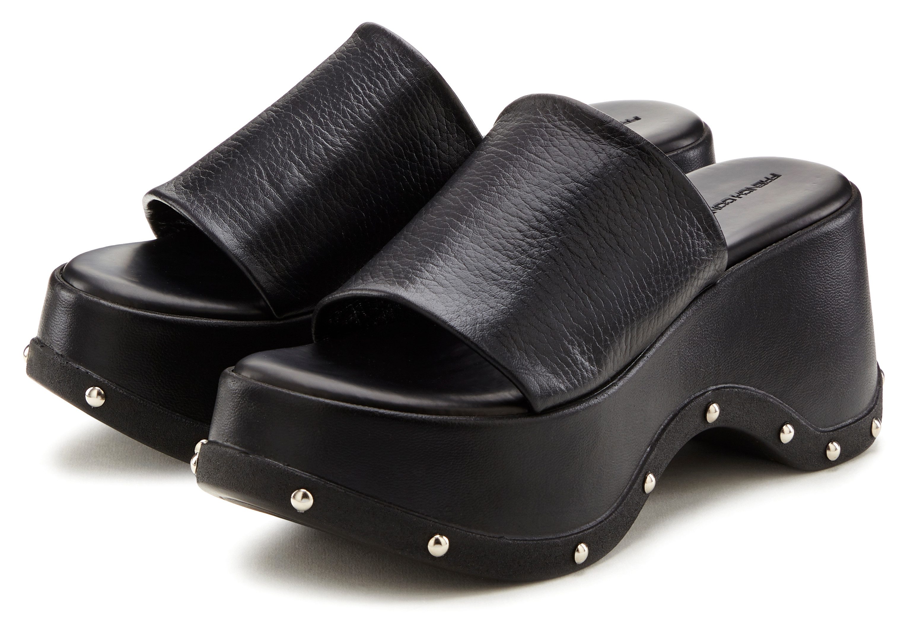 French Connection Pantolette Mule, Sandale, offener Schuh aus Leder mit mod günstig online kaufen