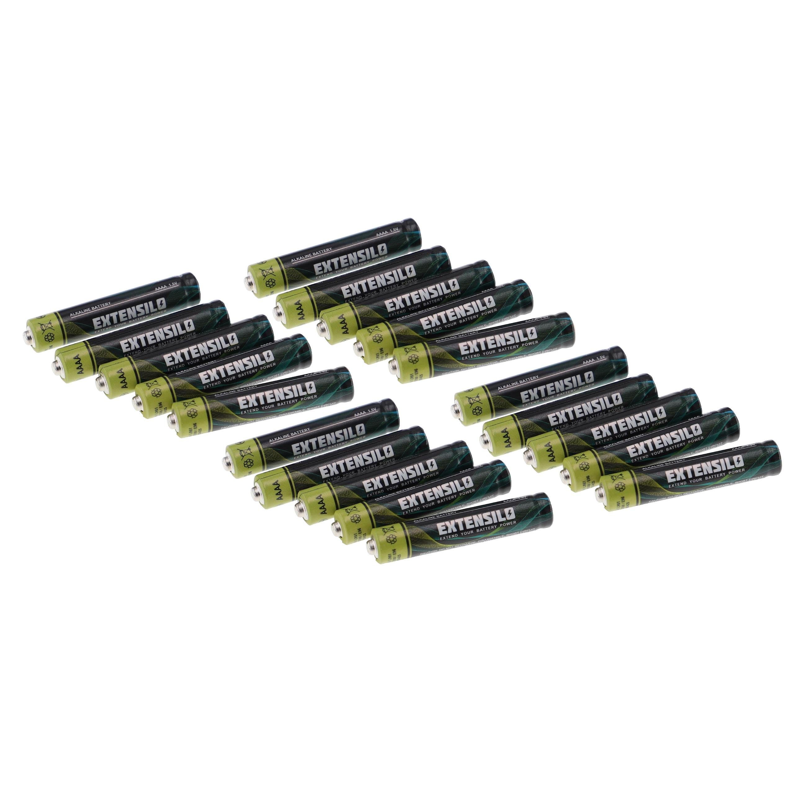 Extensilo Batterie, Leistungsfähige Ersatz-Batterie (AAAA, MN2500, MX2500, LR8D425, LR61)
