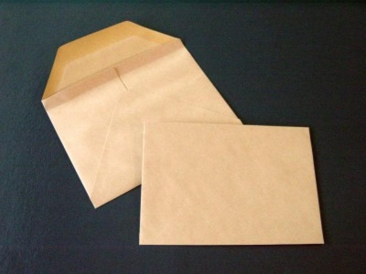 Blanke Briefhüllen Briefumschlag Wertbriefumschläge 125x176mm (DIN B6) 110g/qm gummiert VE=250 Stück.