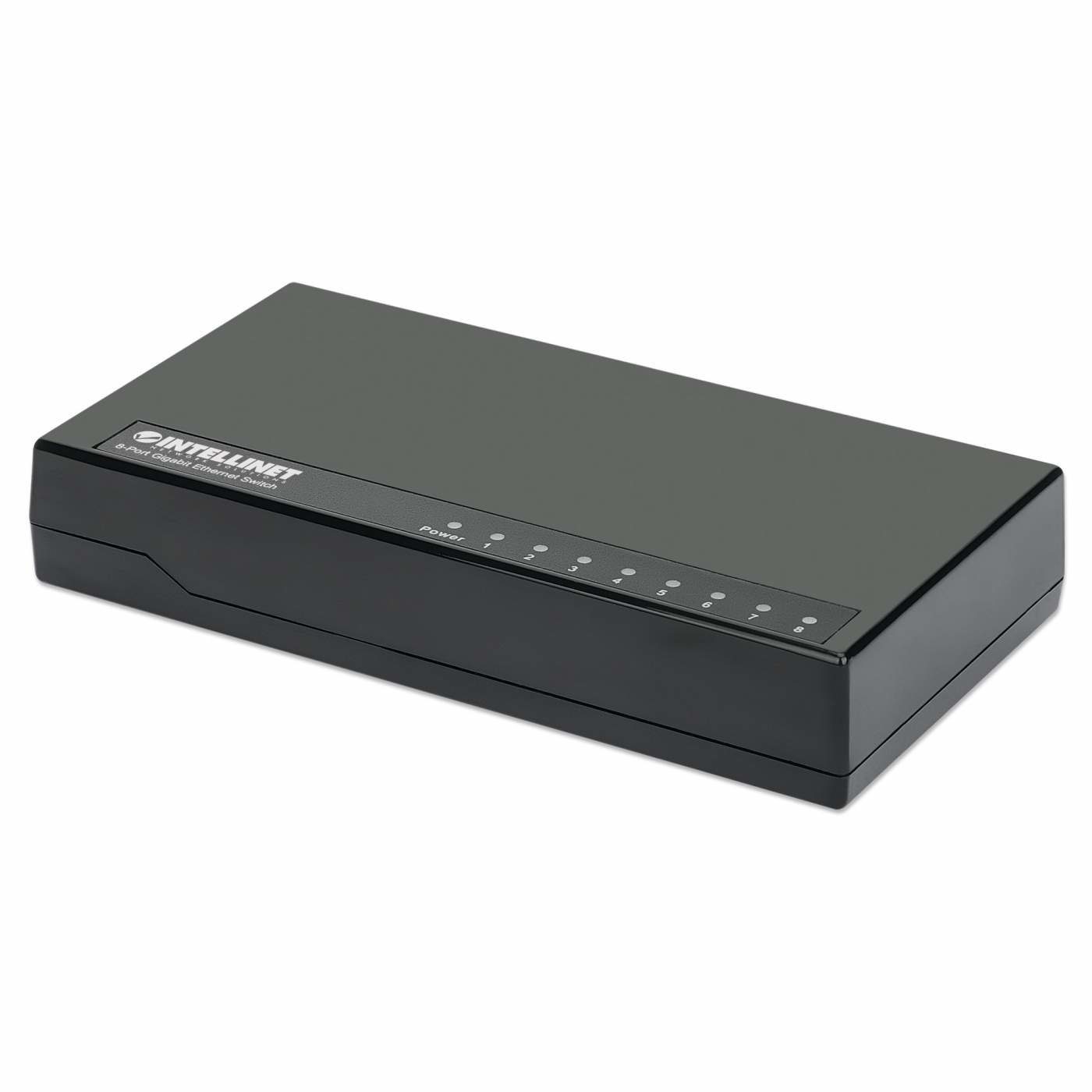 Intellinet INTELLINET Desktop 8-Port Gigabit schwarz Netzwerk-Switch Ethernet Switch