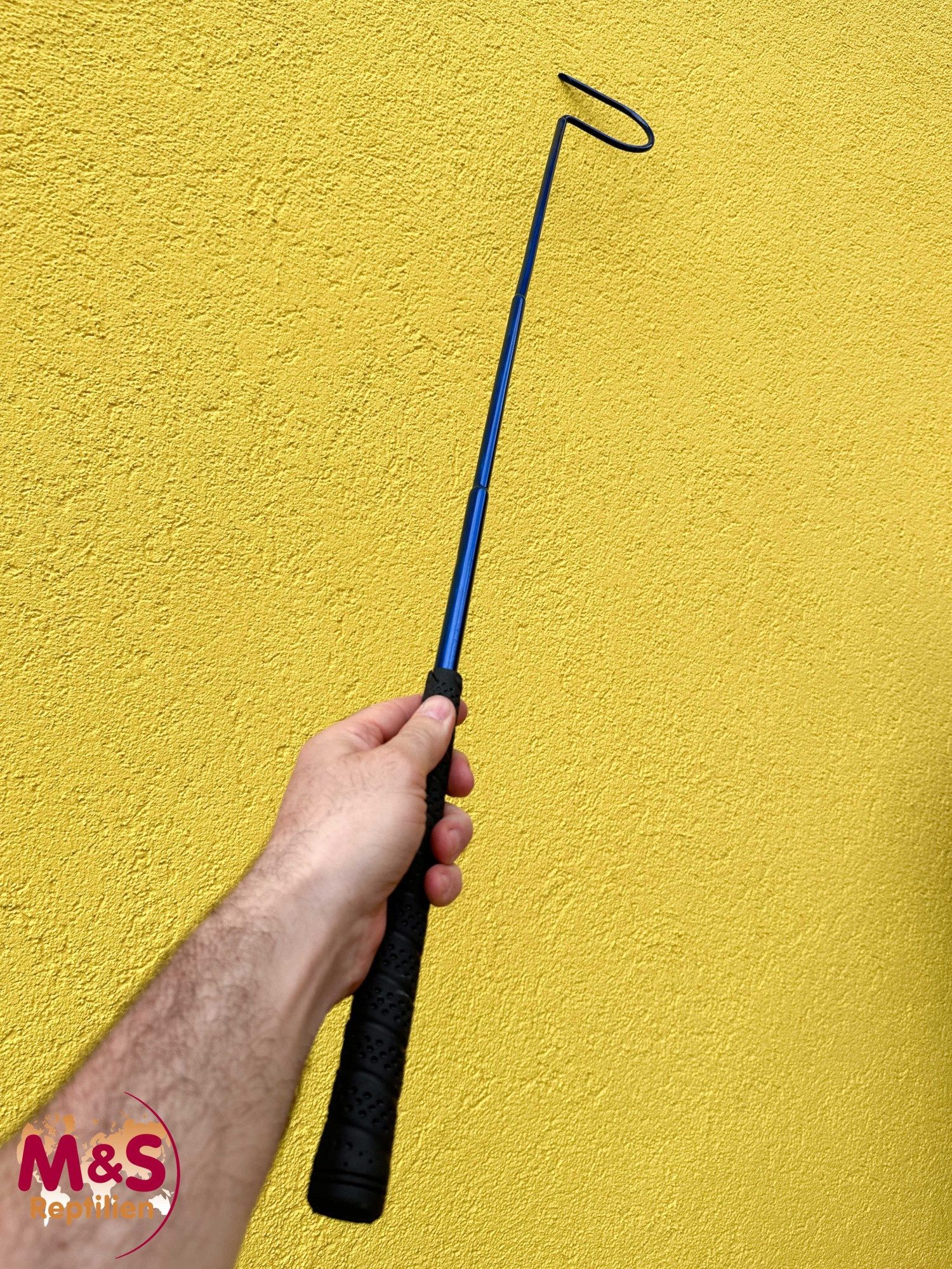 M&S Reptilien Terrarium Schlangenhaken (blau), Länge ca. 100cm