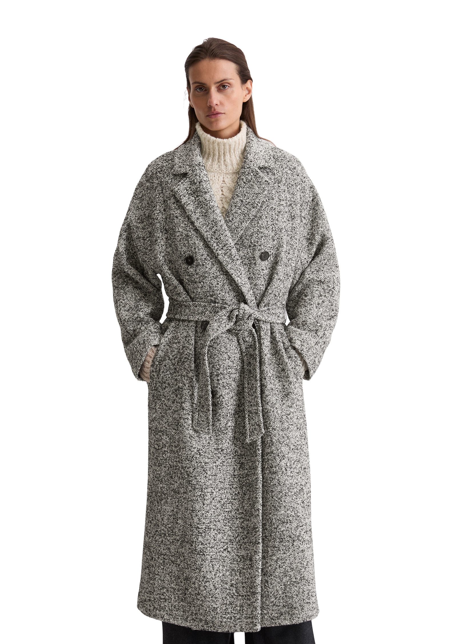 Marc O'Polo Wollmantel Bouclé -Qualität, Relaxed Fit günstig online kaufen