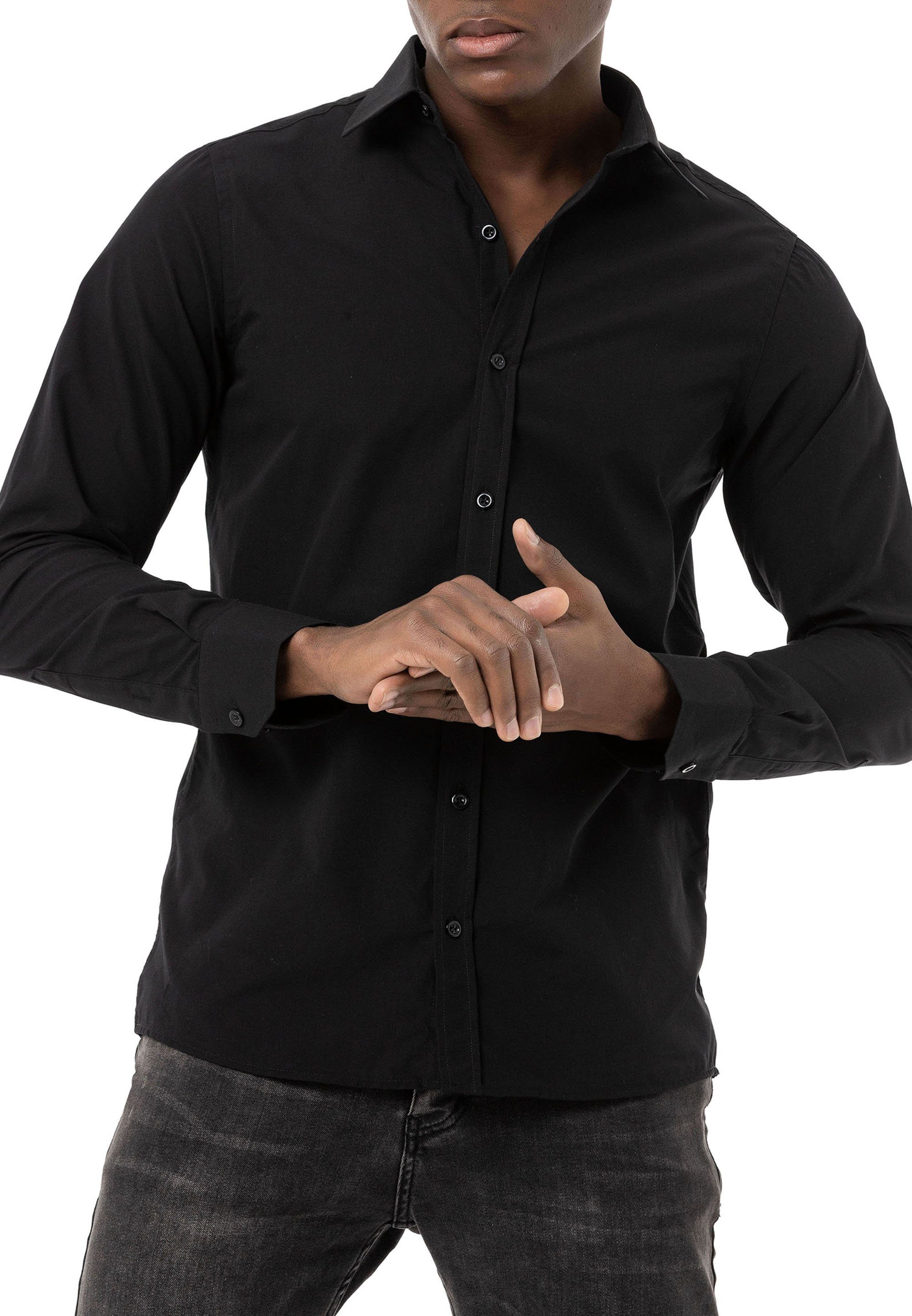 RedBridge Langarmhemd Basic-Line Modern Fit Hemd günstig online kaufen