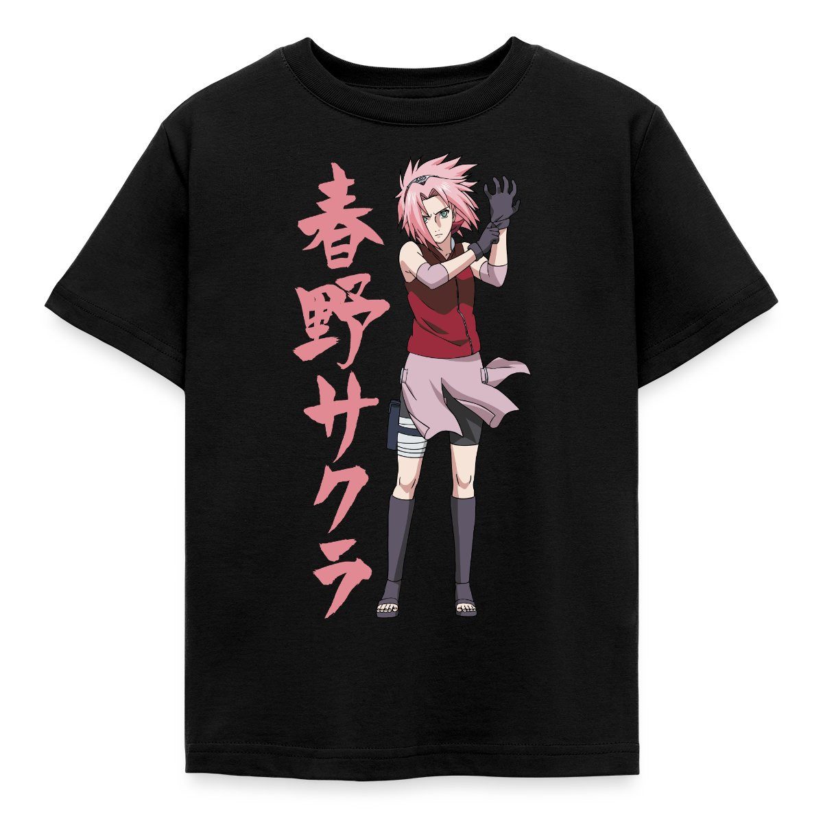 Spreadshirt T-Shirt Naruto Shippuden Cooles Design Mit Sakura Kinder T-Shirt (1-tlg)