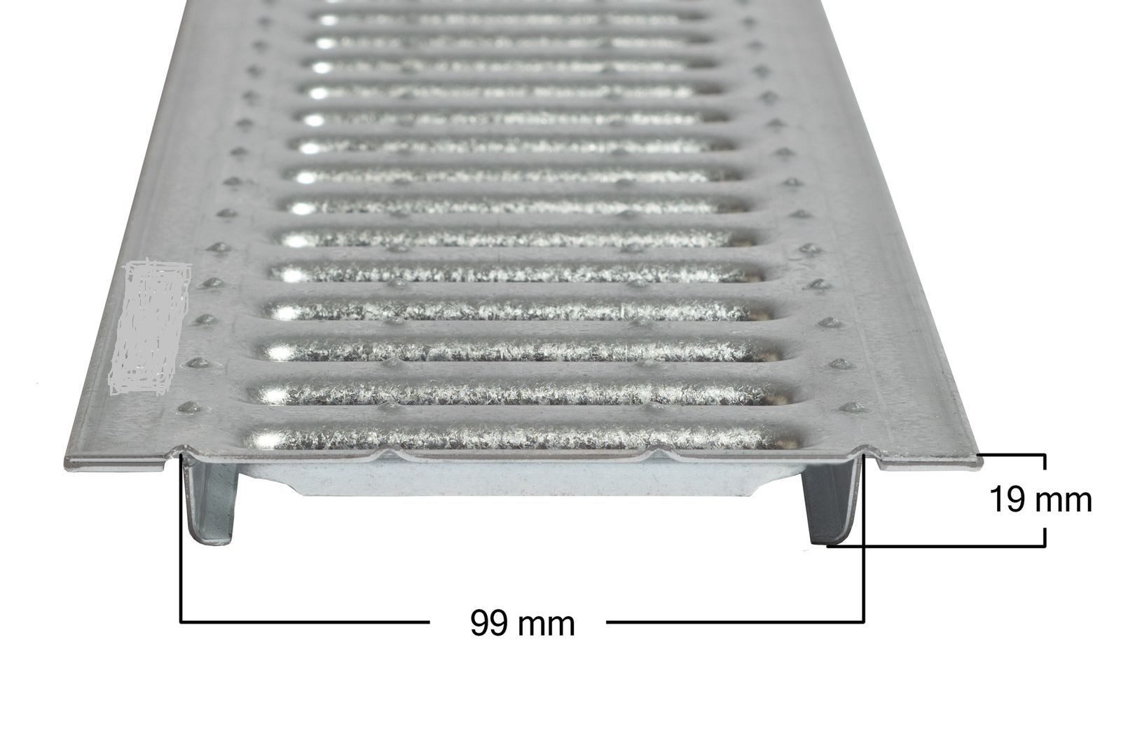 ACO Severin Ahlmann GmbH & Co. KG Entwässerungsrinne Stegrost Stahl verzinkt Länge: 100 cm - Breite: 13 cm, 1-St., Für ACO Self Entwässerungsrinne 1980-1996 J. + Selflook 1996-2011 J.