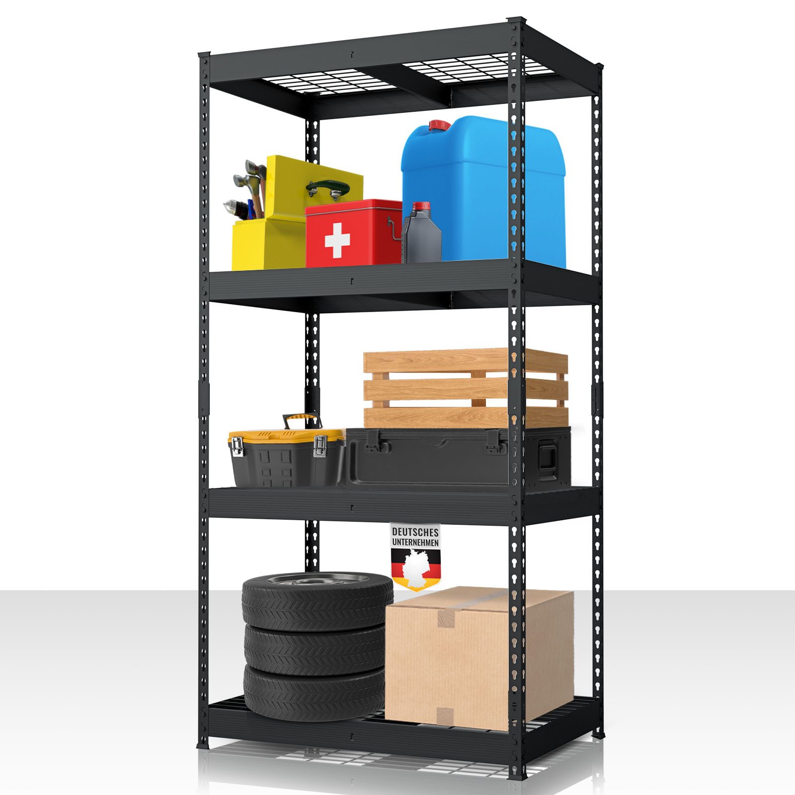 Floordirekt Schwerlastregal Yukon Rivet aus Stahl, belastbar bis zu 1400 kg günstig online kaufen
