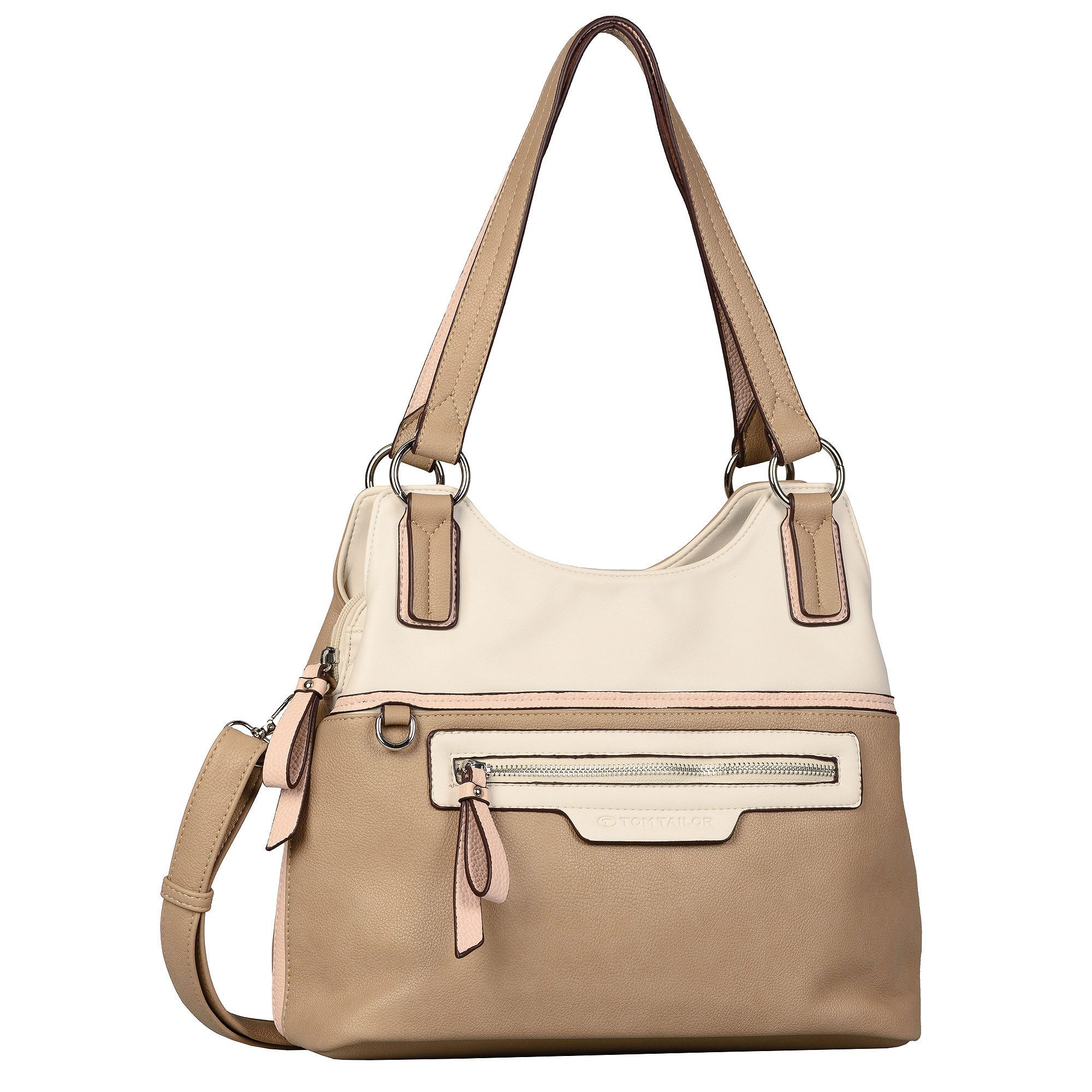 TOM TAILOR Umhängetasche Shopper Jule MIXED ROSE