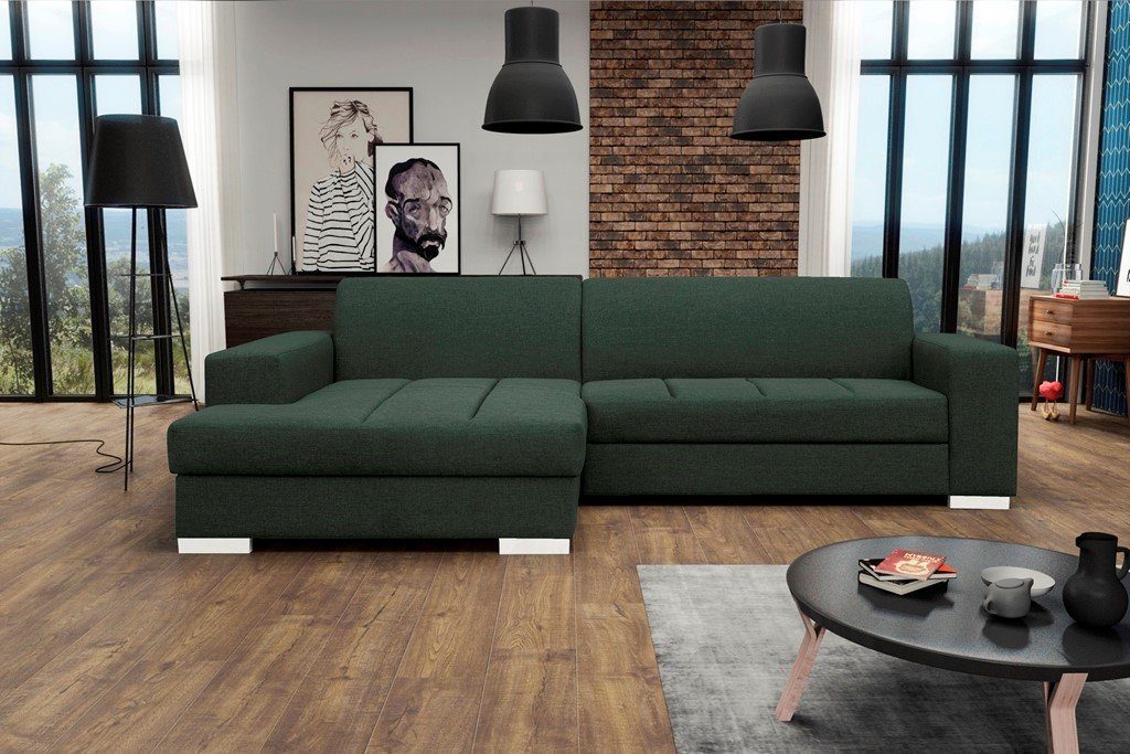Grün Loft-Stil ein Ecksofa Klassisches im Isaia Wohnzimmer Ecksofa Siblo für