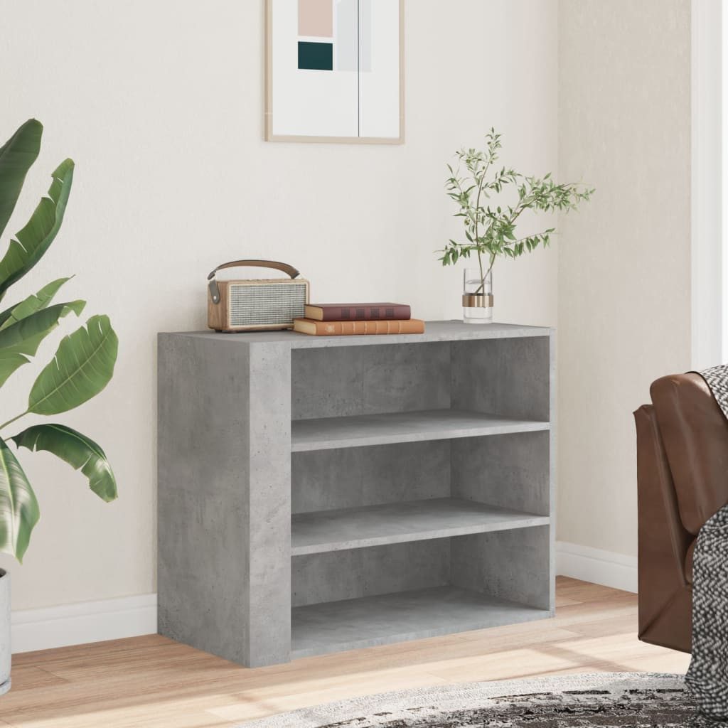 vidaXL Regal Wandregal Betongrau 75x35x60 cm günstig online kaufen