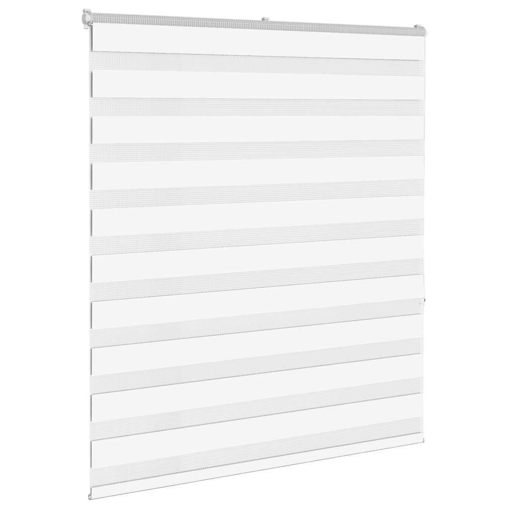 vidaXL Gardine 125 x 150 cm Zebrarollo Weiß 125x150 cm Stoffbreite 120,9 cm Polyester