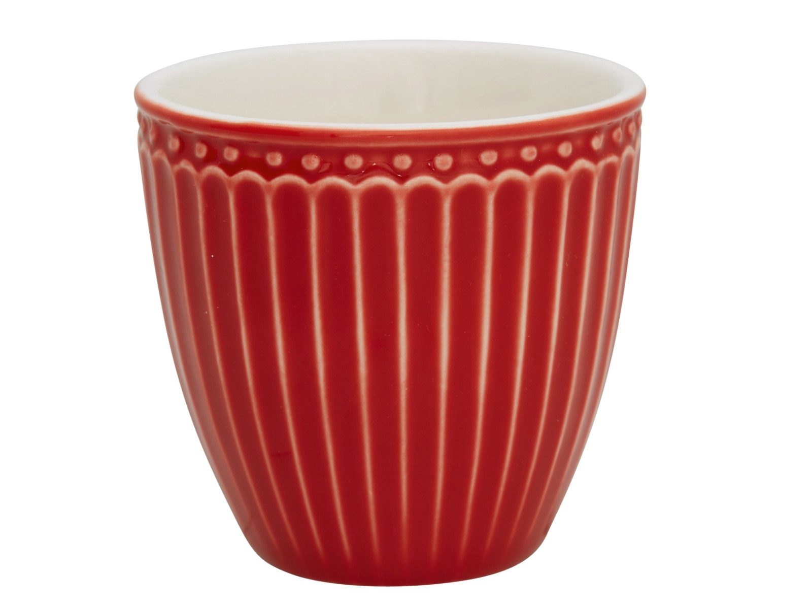 Greengate Кружки Alice Mini Latte Cup red 0,1 l, Steinzeug