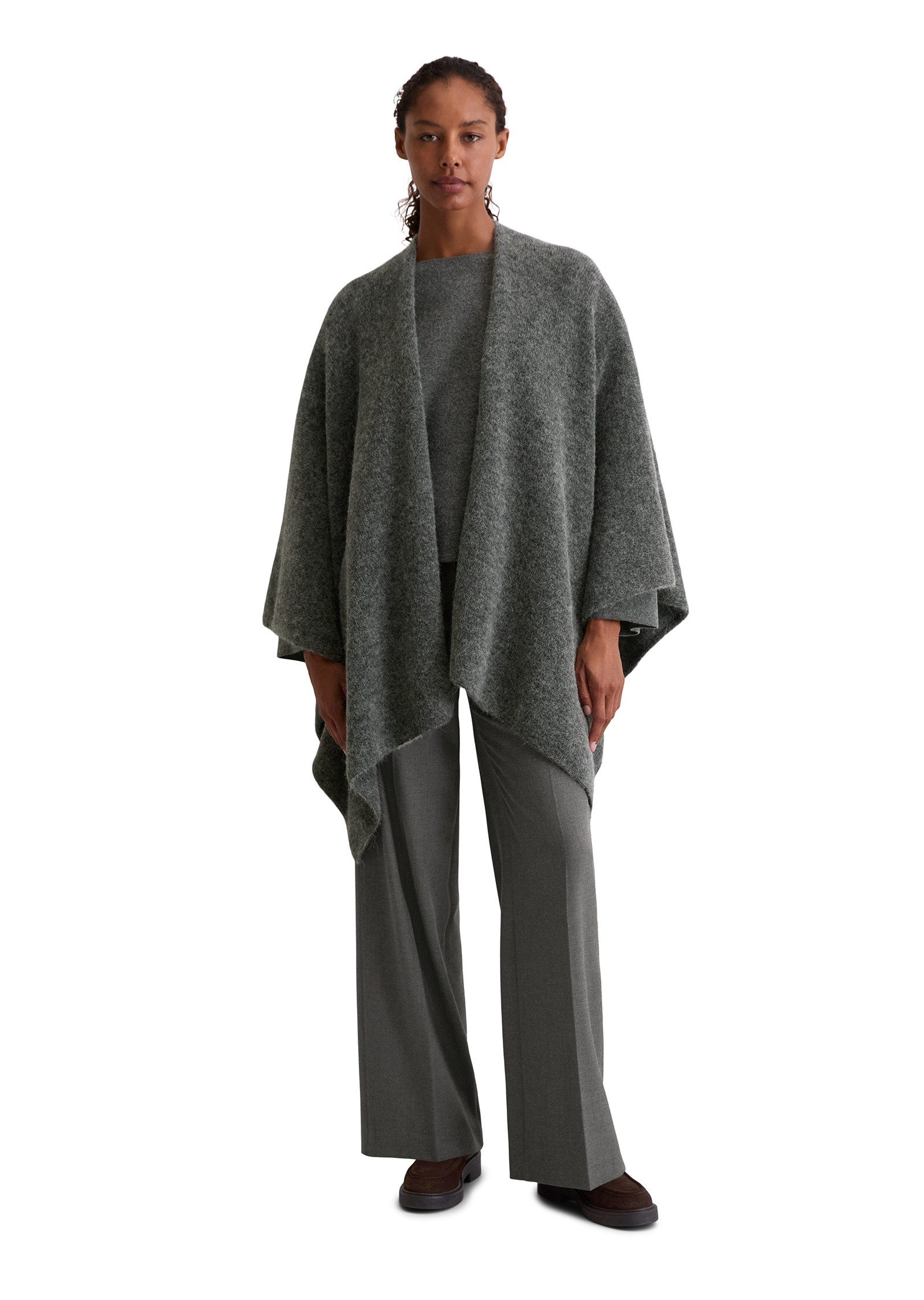 Marc O'Polo Cape aus Schurwolle-Alpakawolle-Mix