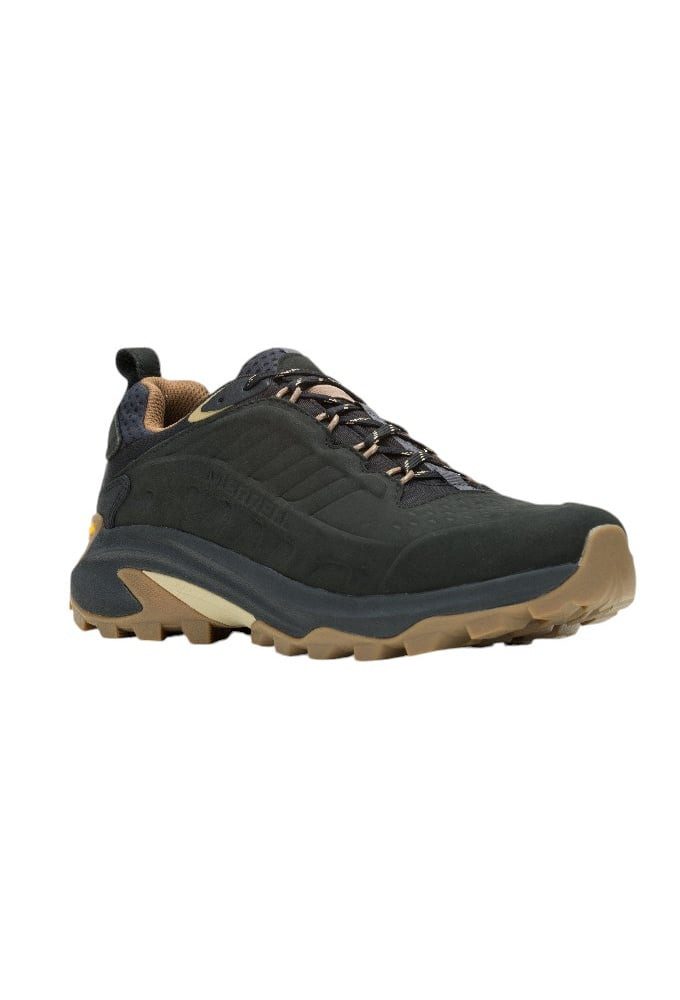 Merrell Moab Speed 2 Leather WP (Nubukleder, wasserdicht) schwarz Herren Wanderschuh