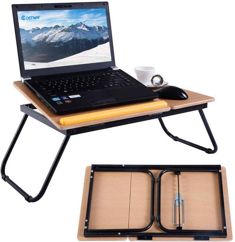 COSTWAY Laptoptisch »Notebooktisch Betttablett faltbar Lapdecks«