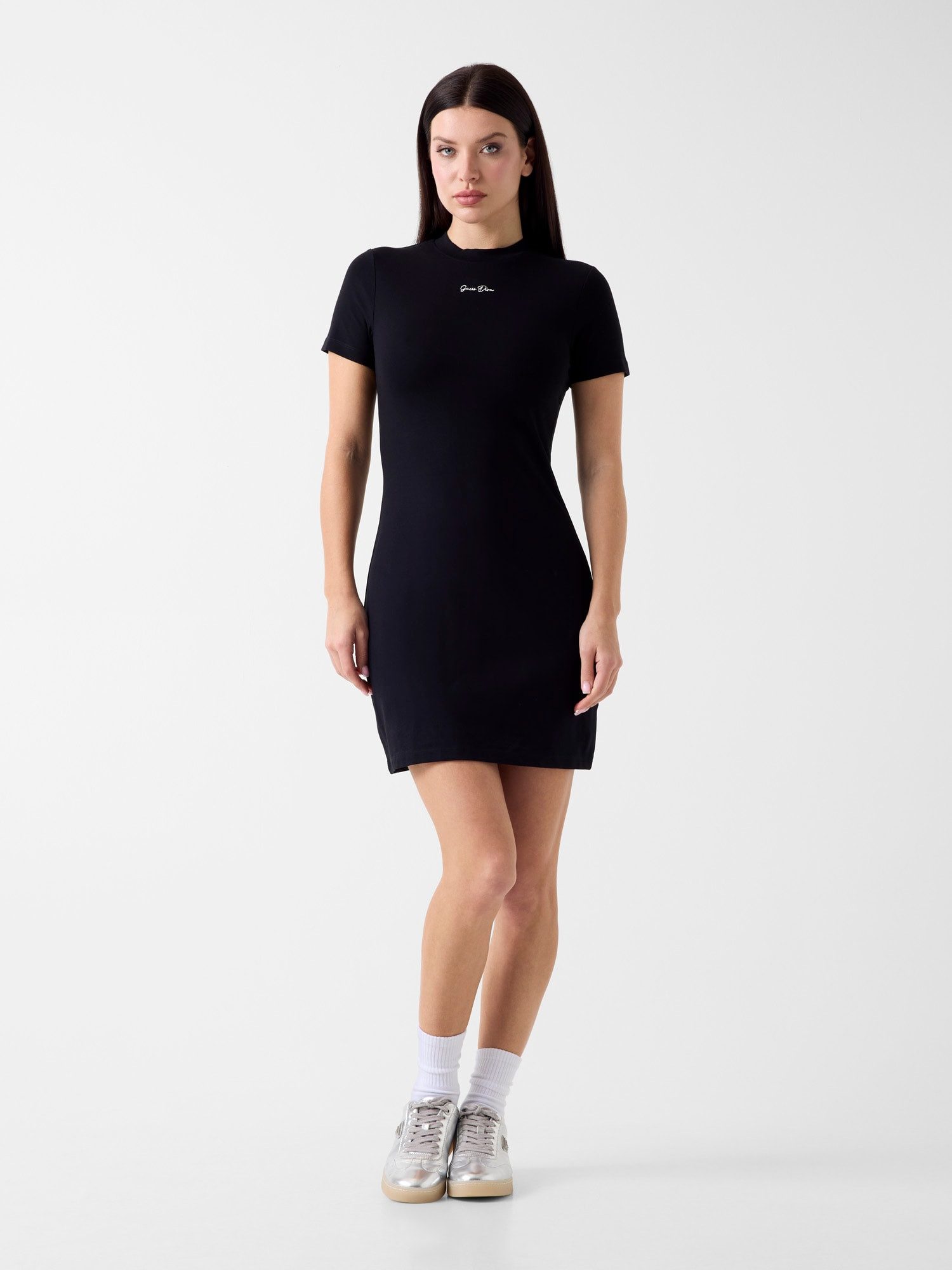 Guess Partykleid ALYA RIB MINI DRESS - Kleid Damen - Minikleid - Rippkleid