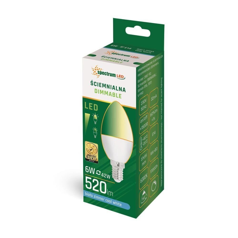 Spectrum LED-Leuchtmittel LED E14 C35 6W günstig online kaufen