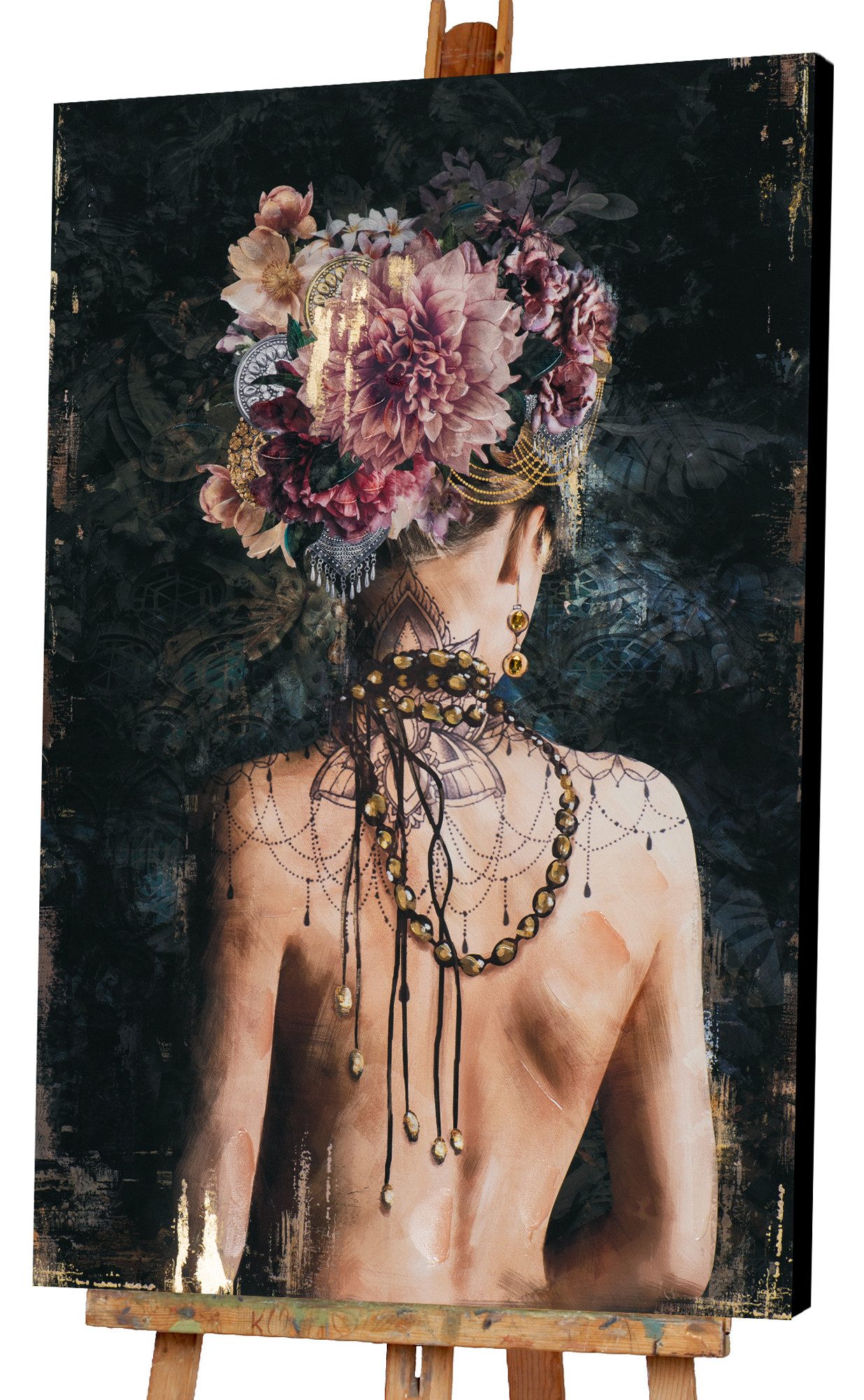 ArtUniverse Gemälde Rückenansicht Schönheit 80x120cm, Rückenansicht günstig online kaufen