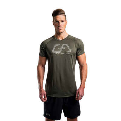 GYM AESTHETICS Funktionsshirt Essential Training Sport T-Shirt für Herren Laufshirt, Schweißableitend, Atmungsaktiv, Anitbakteriell, LYCRA®