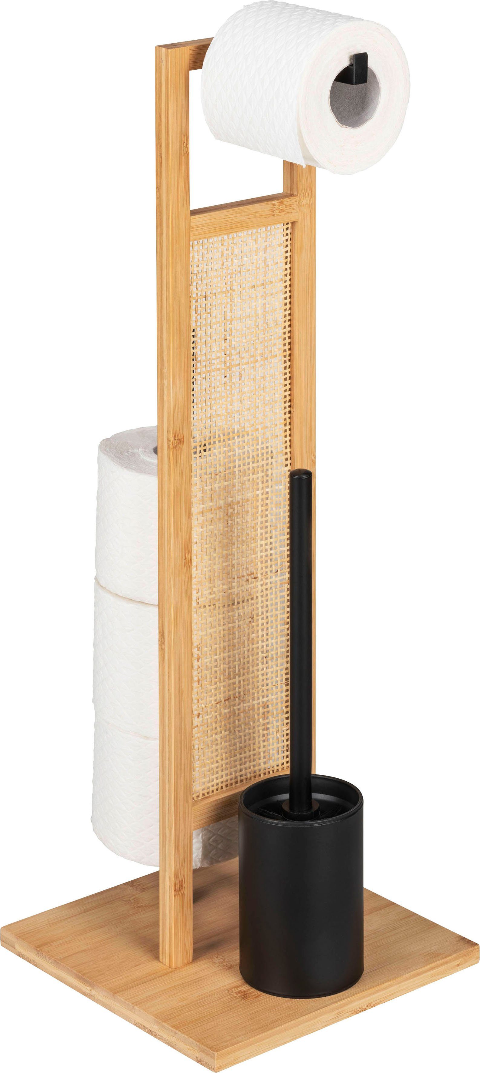 WENKO WC-Garnitur Rivalta Allegre, aus Rattan und Bambus