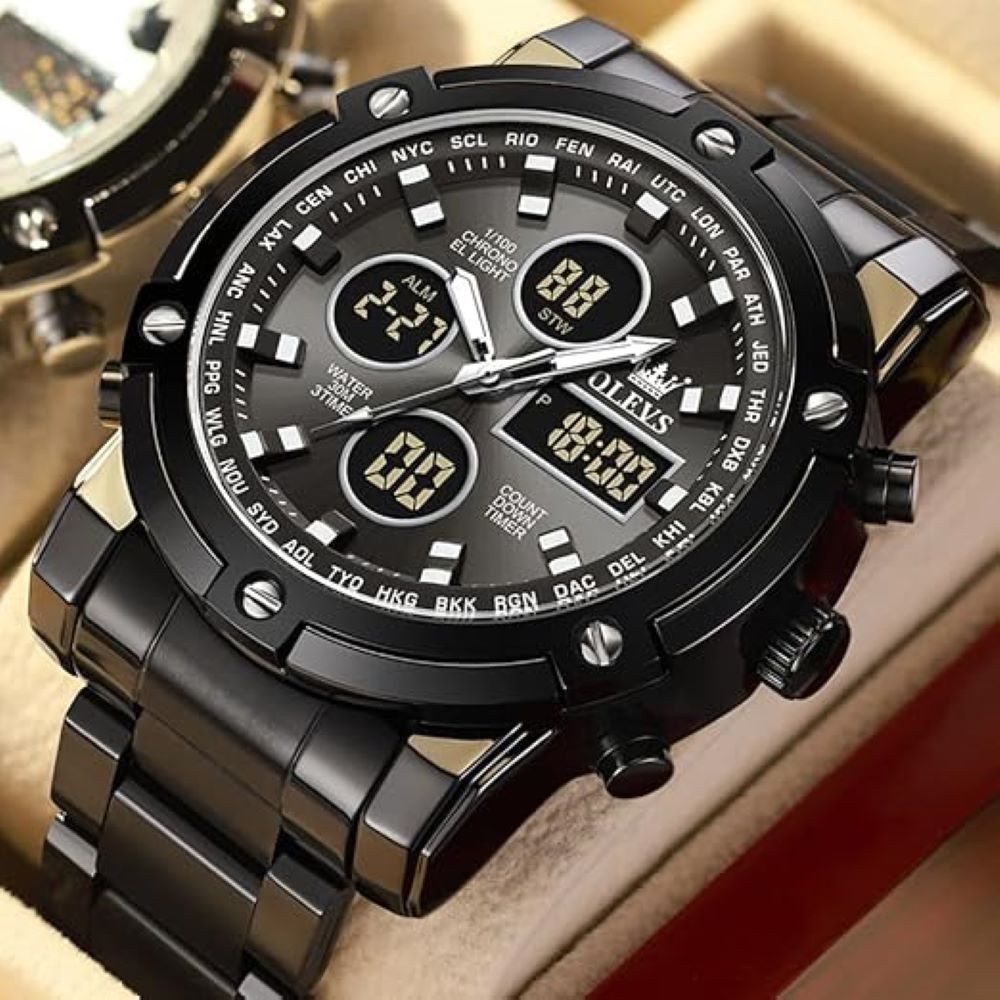 OLEVS Quarzuhr Olevs Herrenuhr 1106 Edelstahl günstig online kaufen