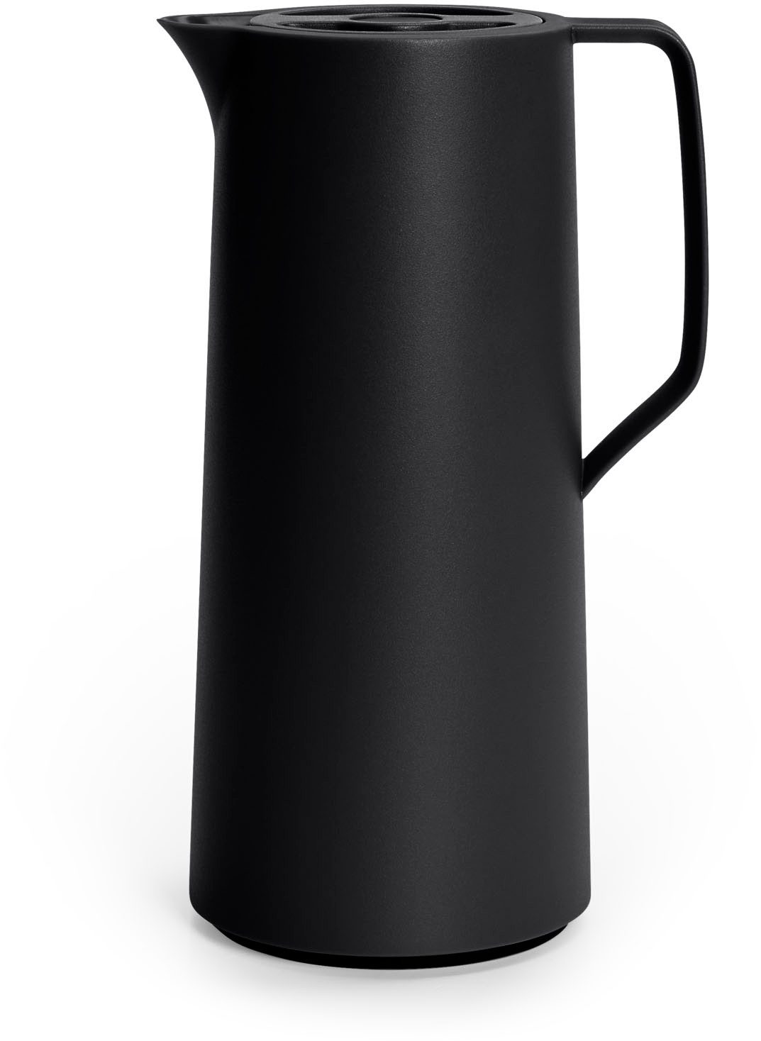 Emsa Isolierkanne Motiva in modernem Design, 100% auslaufsicher, Made in Germany, 1 l, (doppelwandiger Glasisolierkolben, bis zu 12h warm/24h kalt), Quick-Press-Deckel, Einhandbedienung, ergonomischer Schraubdeckel