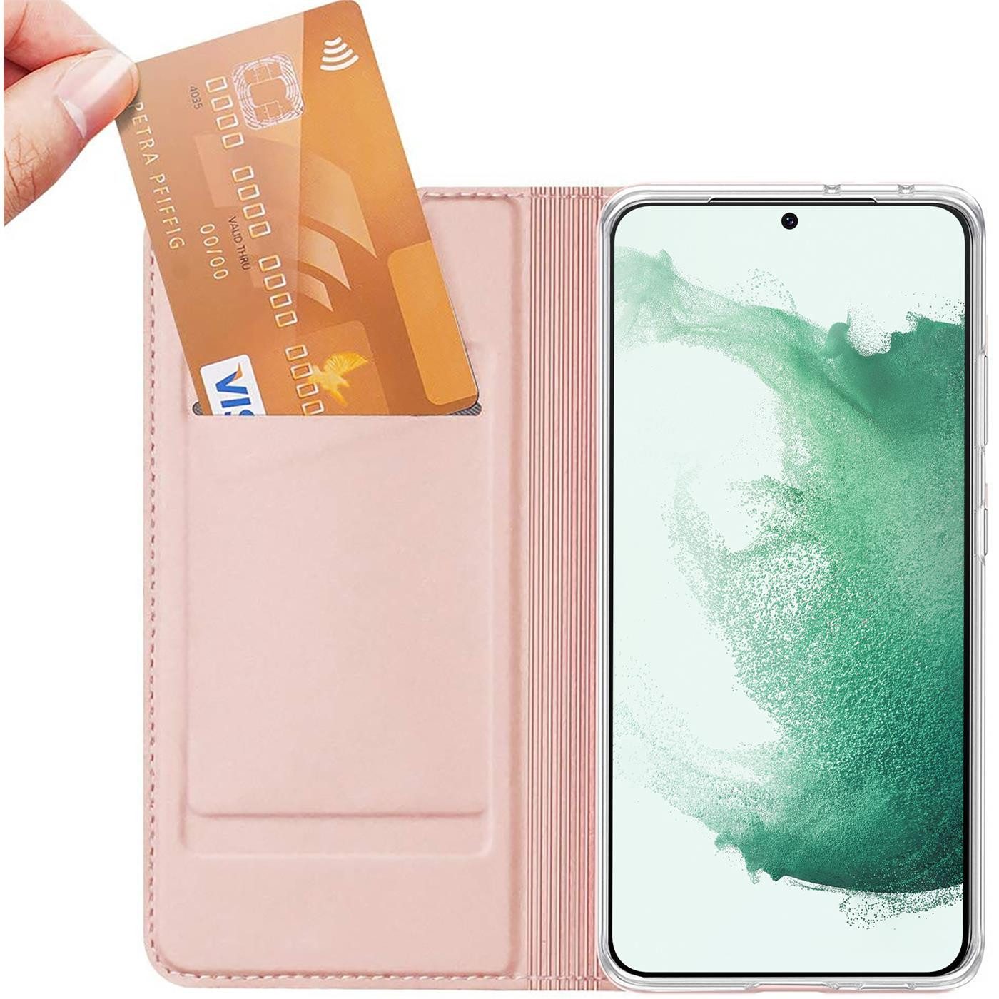 CoolGadget Handyhülle Klapptasche Wallet Kartenfach für Samsung Galaxy S22 6,1 Zoll, Ultra Slim Flip Case Hülle Klapphülle Cover Schutzhülle – Bild 5 von 5